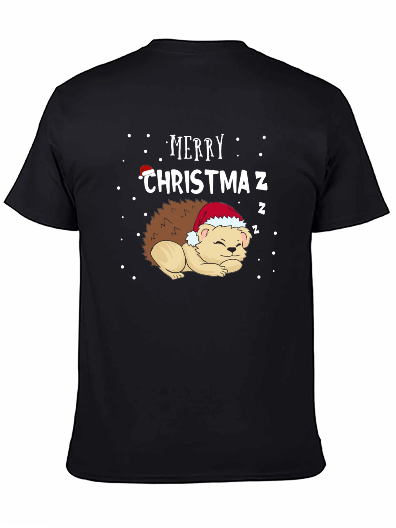 Merry Christmaz Hedgehog Graphic Tee