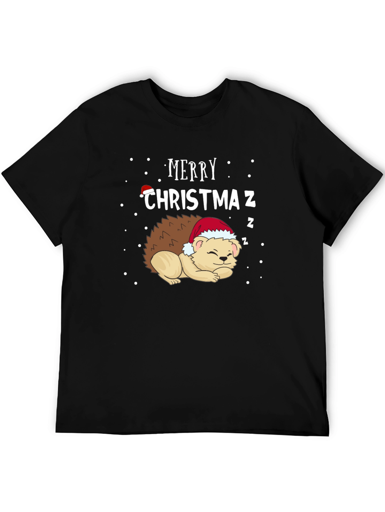Merry Christmaz Hedgehog Graphic Tee