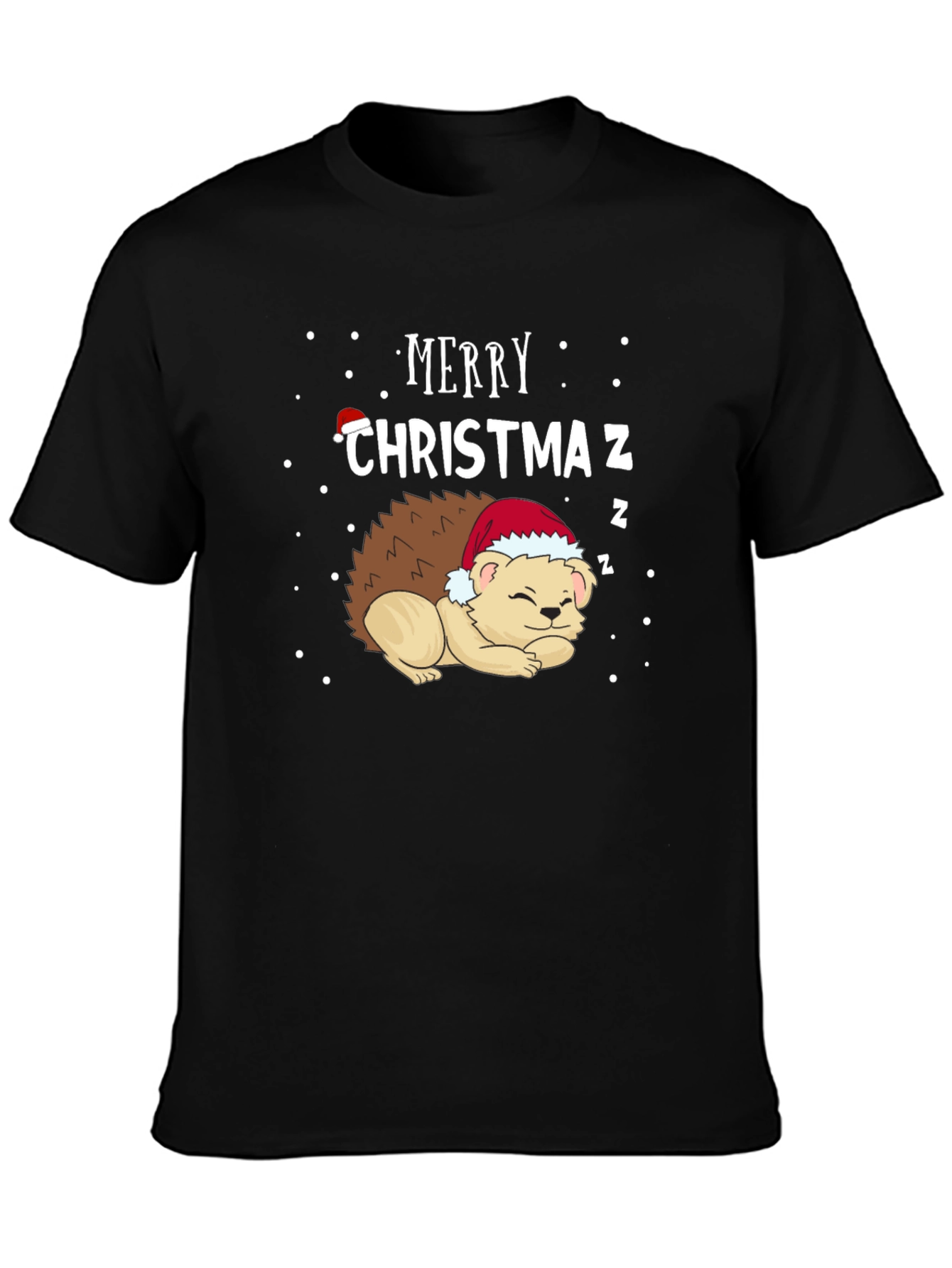 Merry Christmaz Hedgehog Graphic Tee
