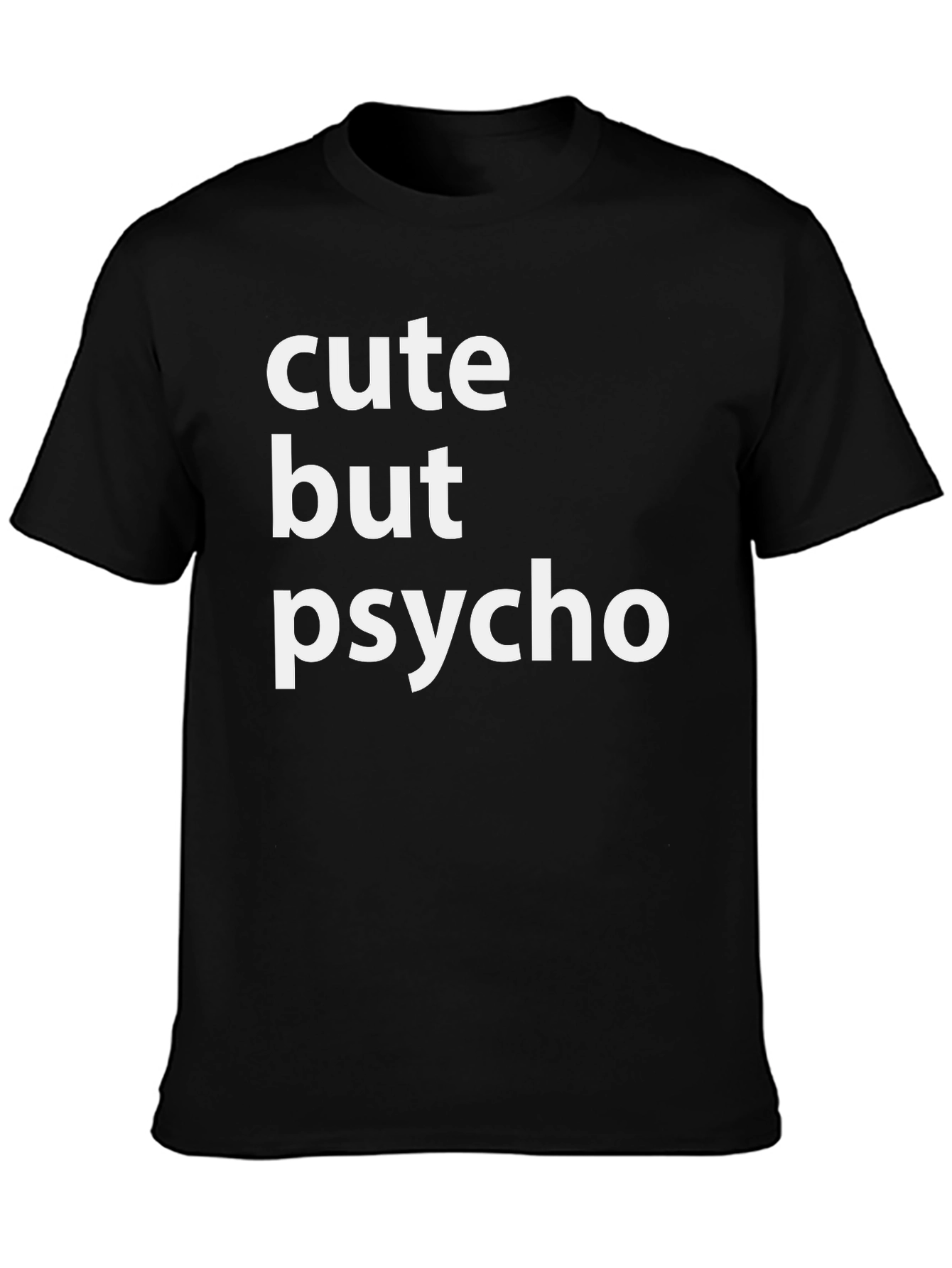 Cute But Psycho Graphic Tee - Black Crewneck