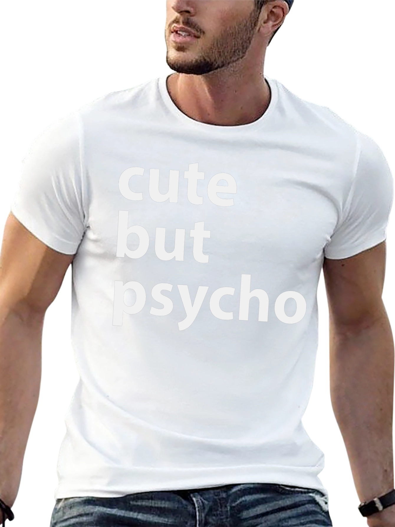 Cute But Psycho Graphic Tee - Black Crewneck
