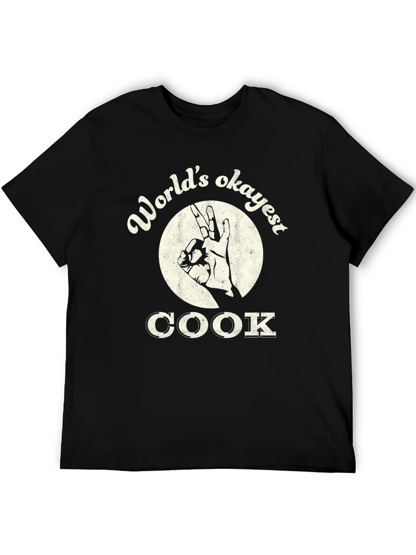 Worlds Okayest Cook T-Shirt - Funny Chef Gift
