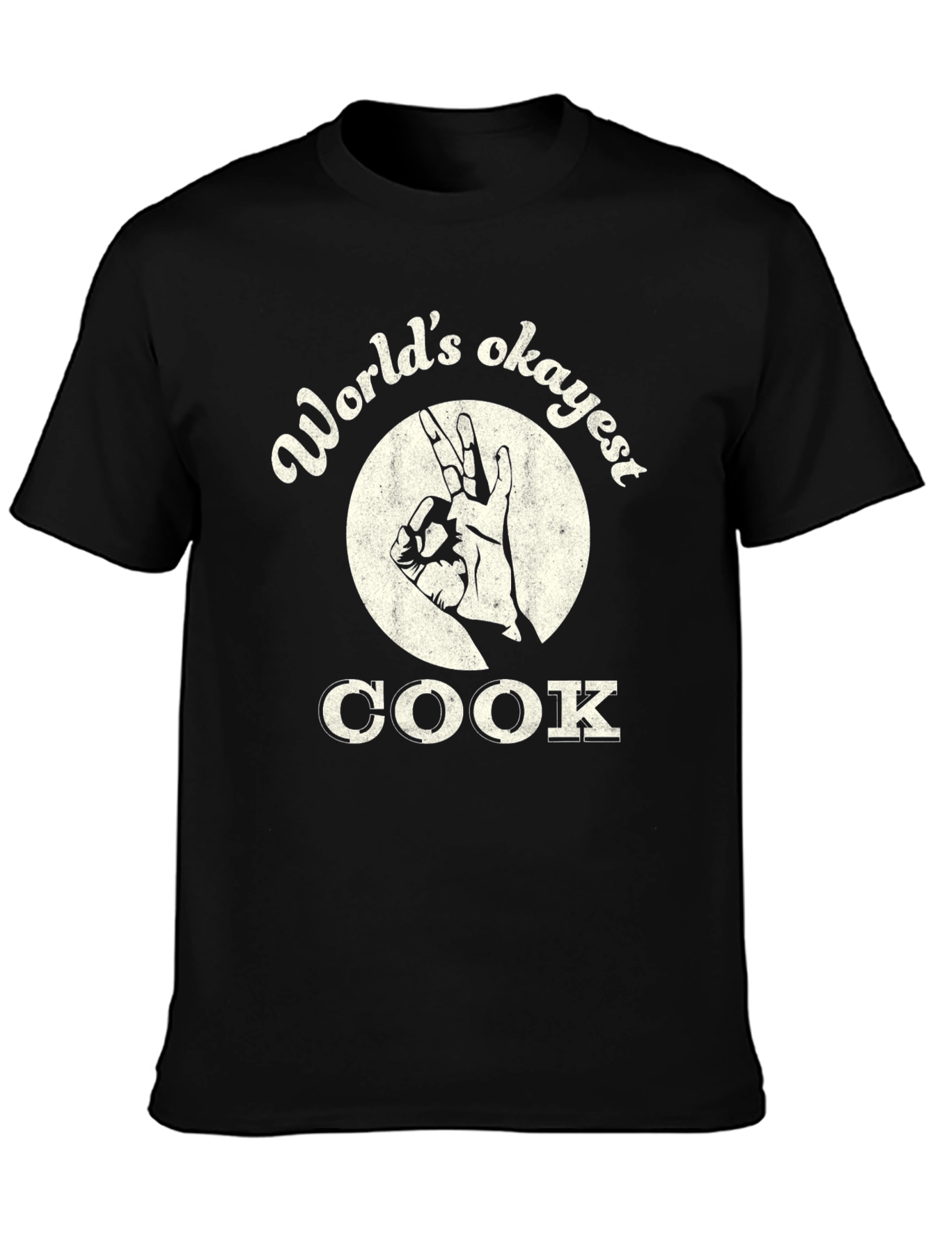Worlds Okayest Cook T-Shirt - Funny Chef Gift