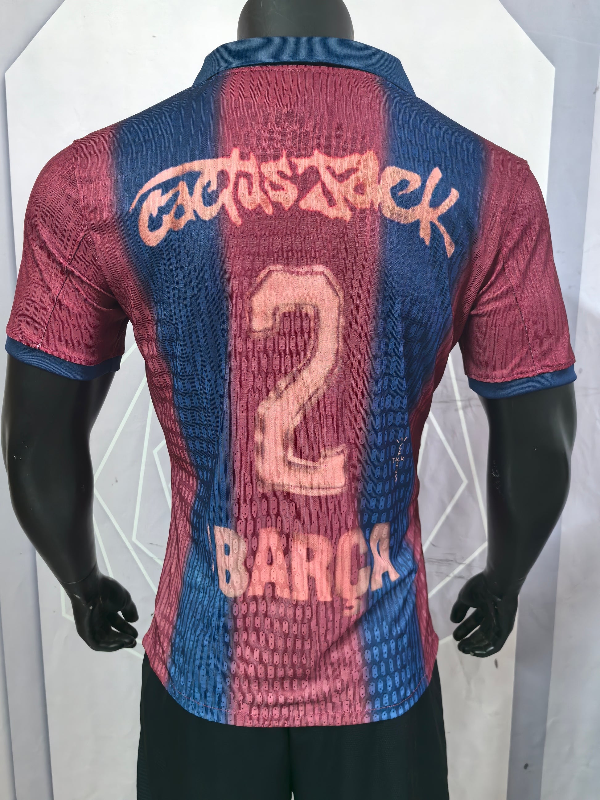 Barcelona Player Version Collaboration Retro Soccer Jersey