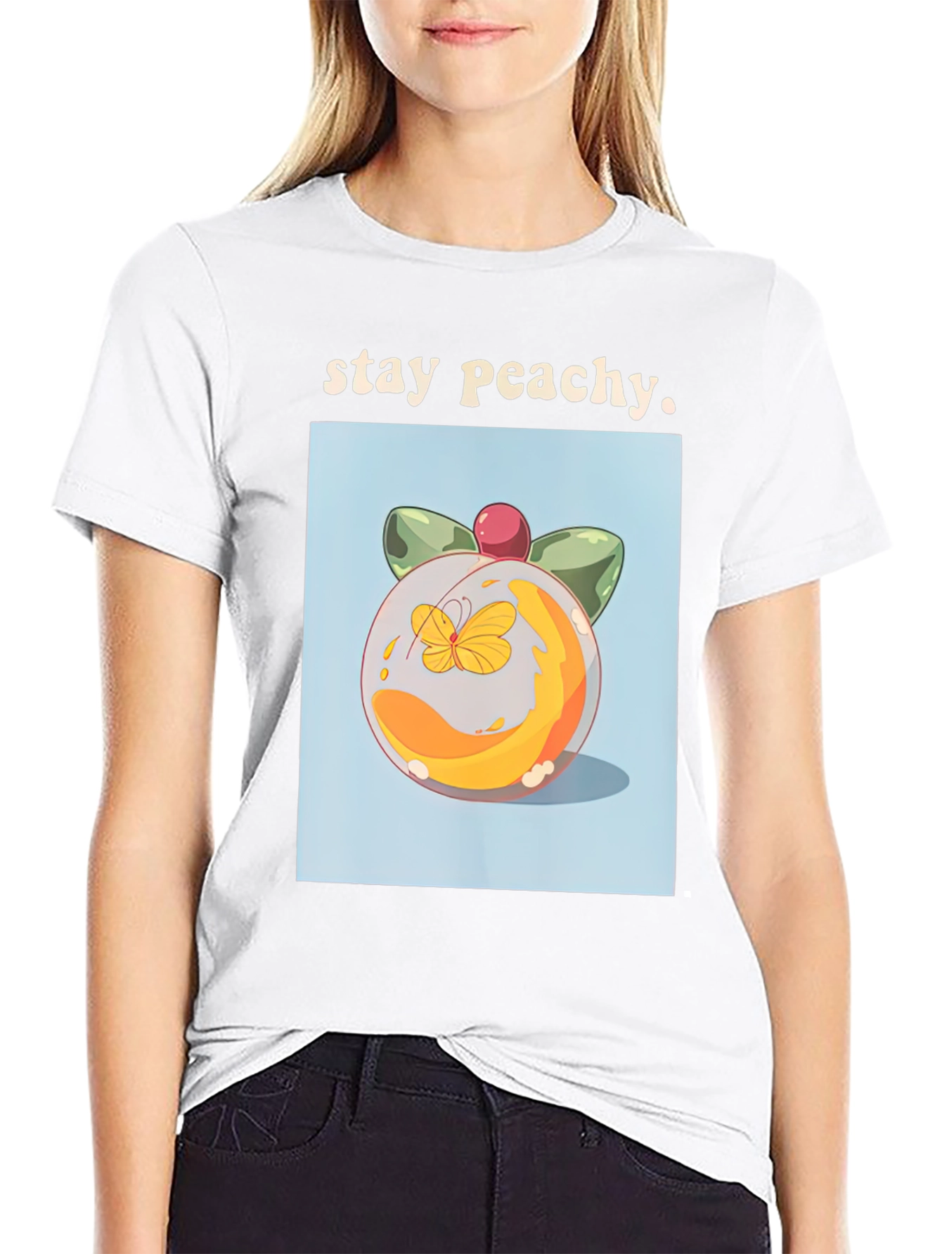 Stay Peachy Graphic T-Shirt