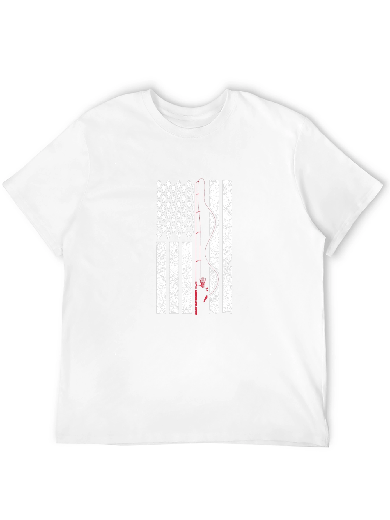 Fishing American Flag T-Shirt