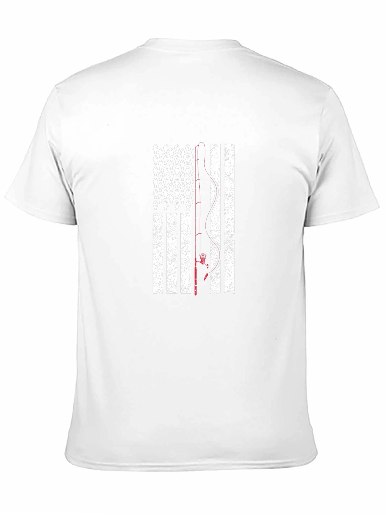 Fishing American Flag T-Shirt