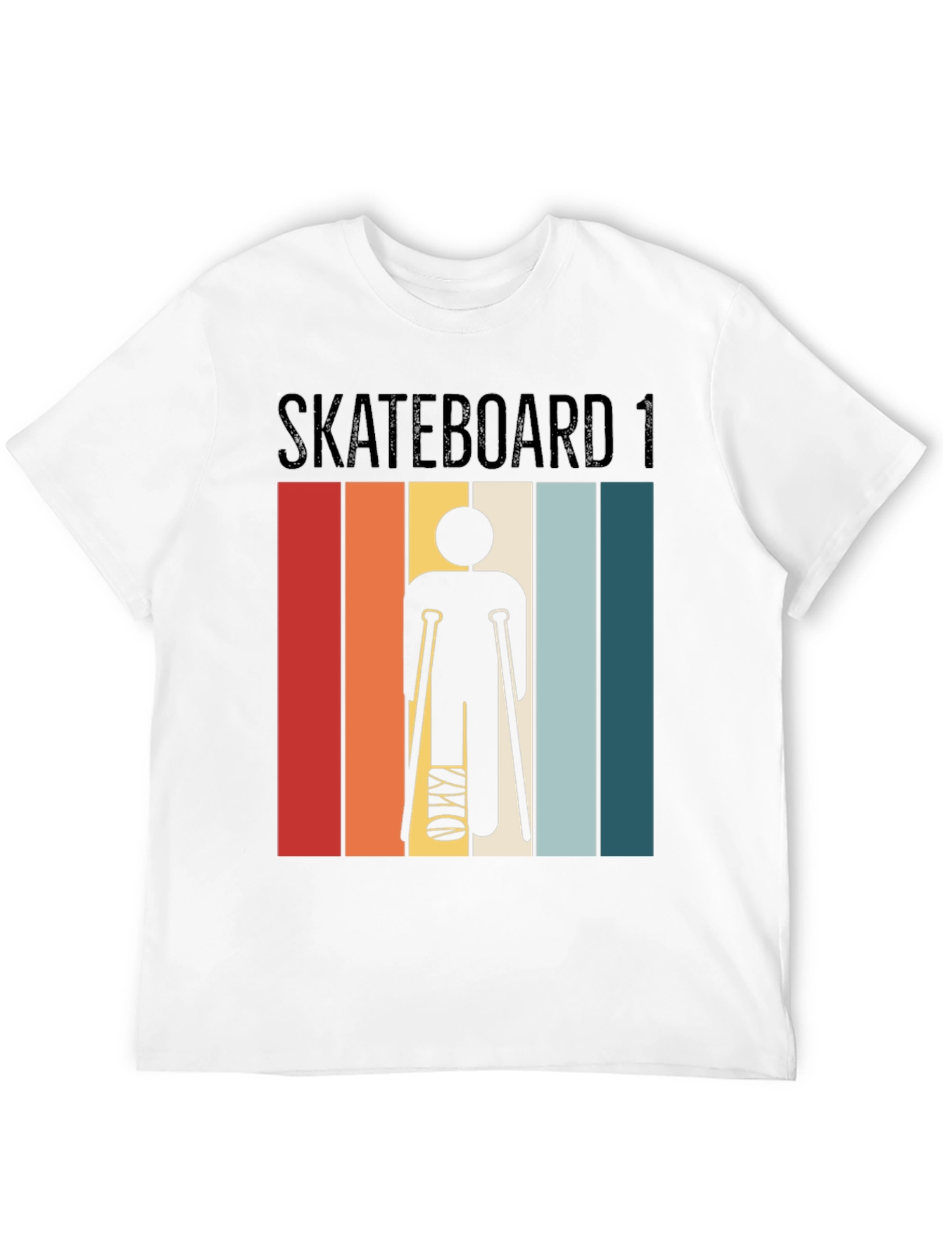 Funny Skateboard Injury T-Shirt - Broken Leg Gift