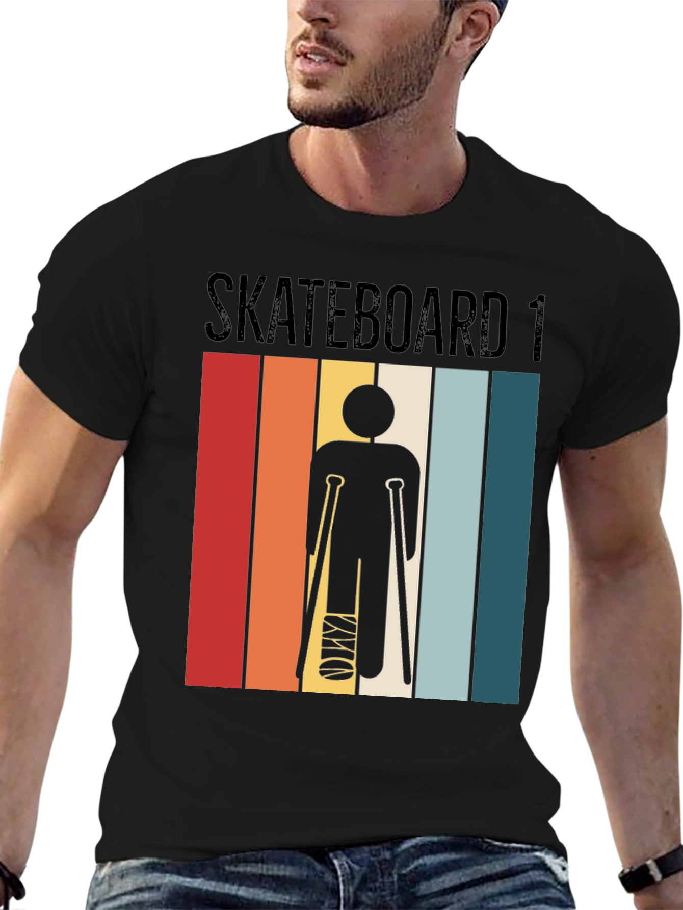 Funny Skateboard Injury T-Shirt - Broken Leg Gift