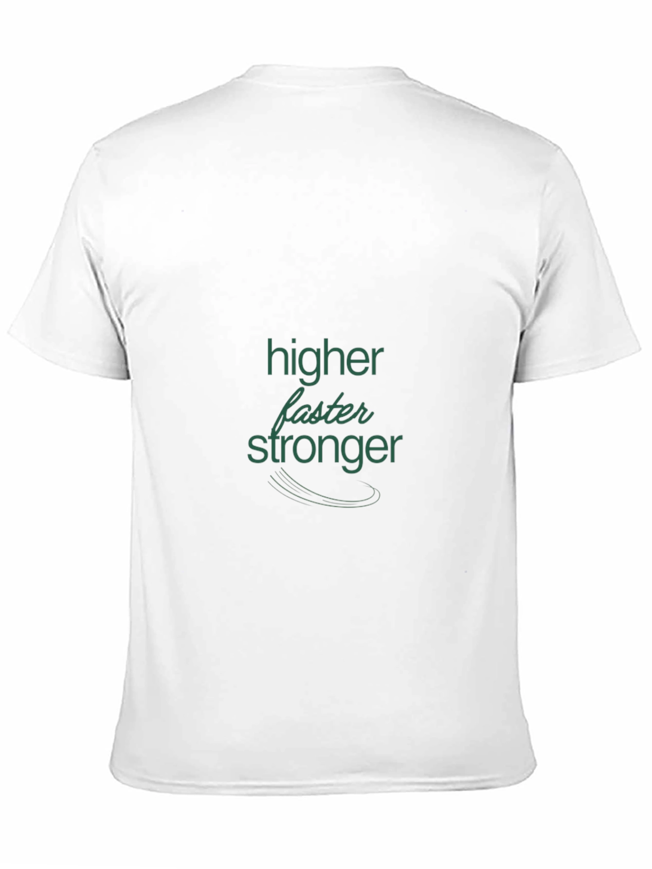 Motivational Higher Faster Stronger Black T-Shirt