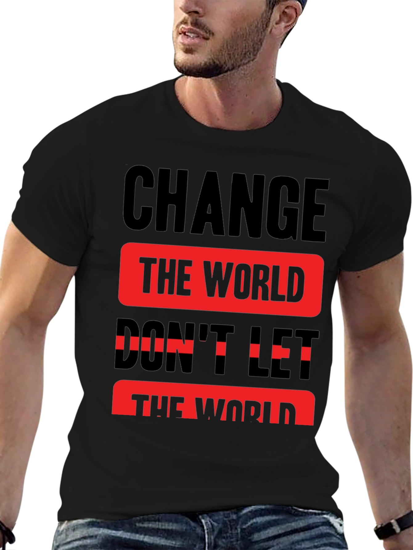 Change the World Graphic Print T-Shirt