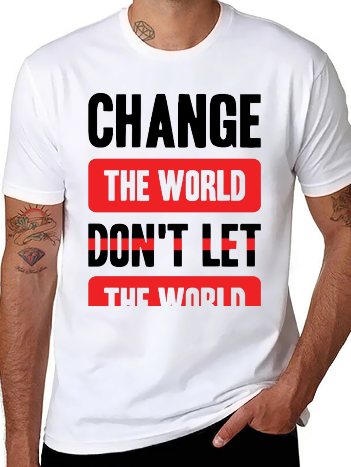 Change the World Graphic Print T-Shirt