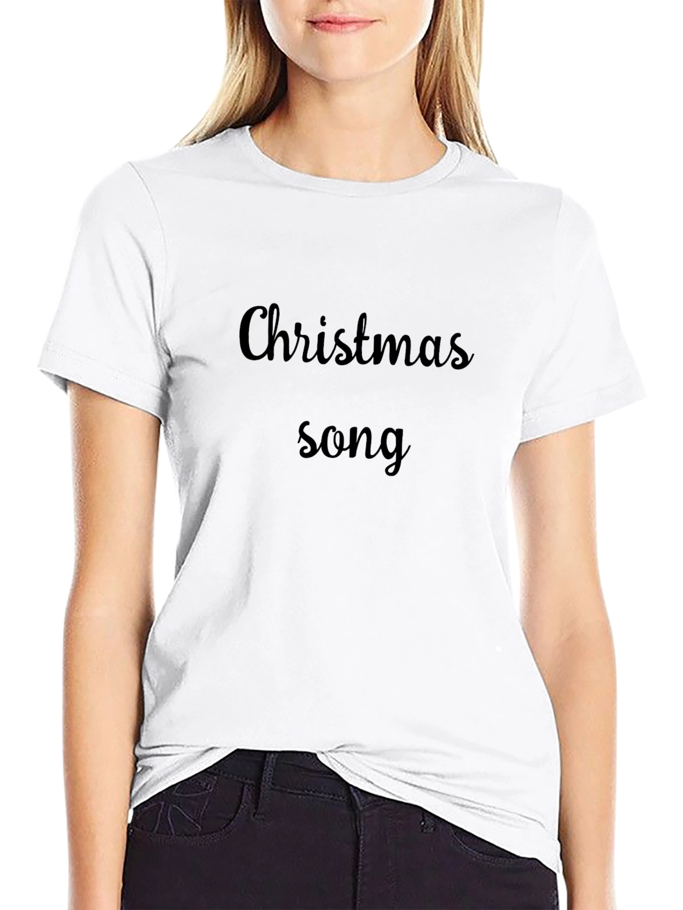 Christmas Song Black Tee