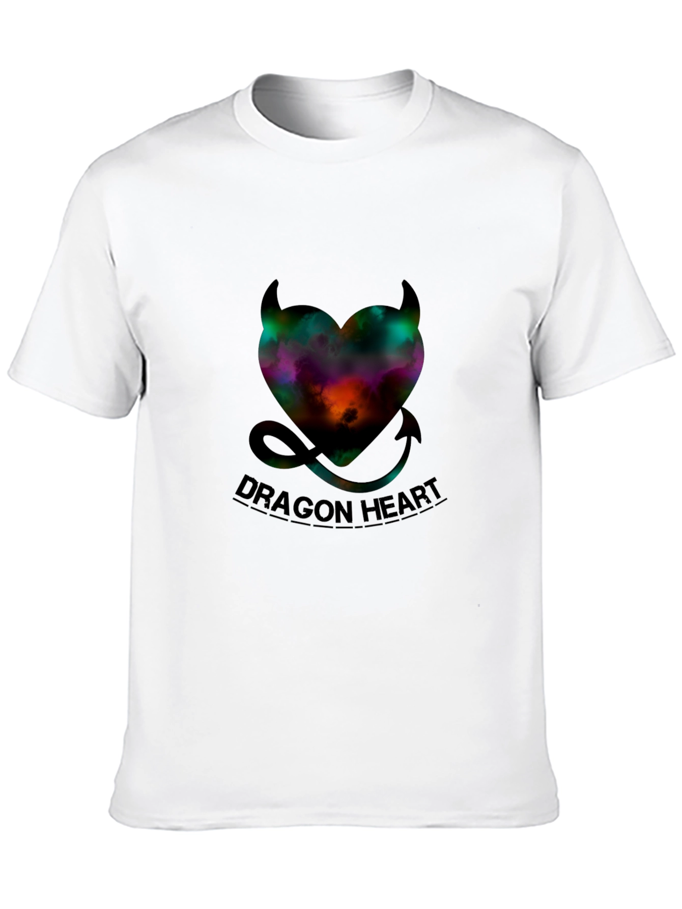 Dragon Heart Graphic Tee - Black