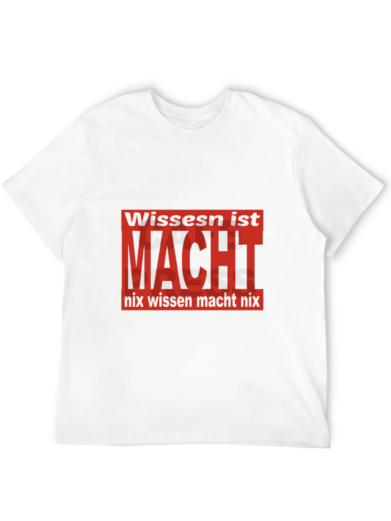 Wissen ist Macht Black T-Shirt