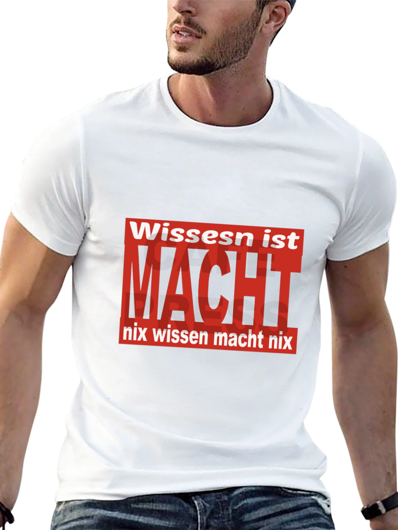 Wissen ist Macht Black T-Shirt