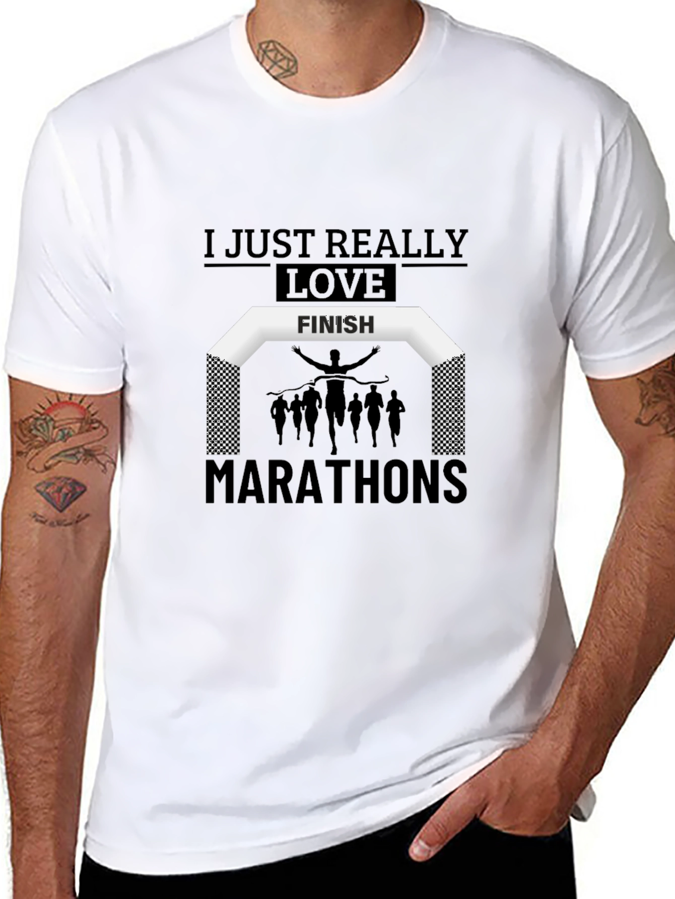 Marathon Runners T-Shirt - I Love Marathons