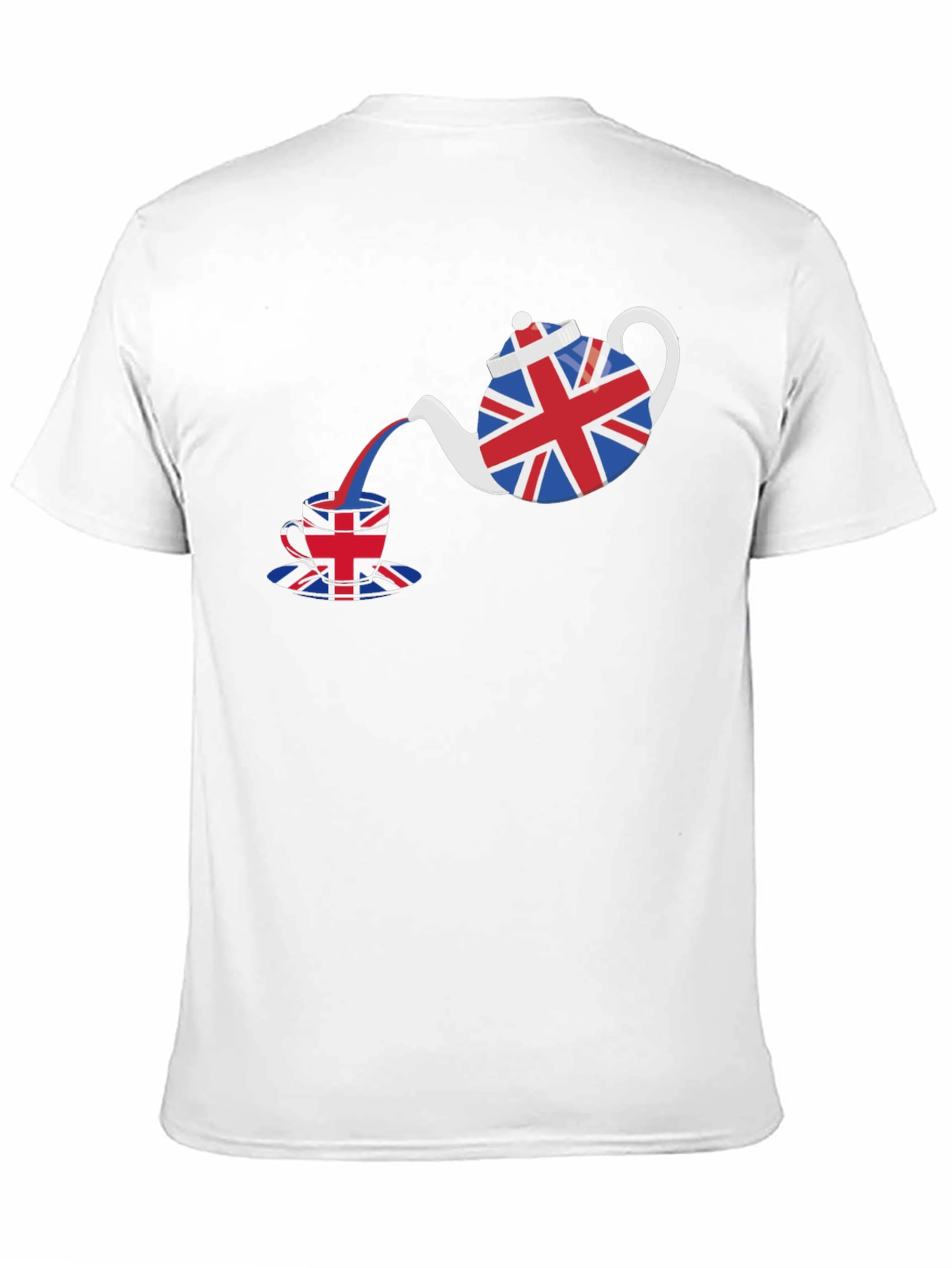 British Tea Time T-Shirt - Union Jack Teapot