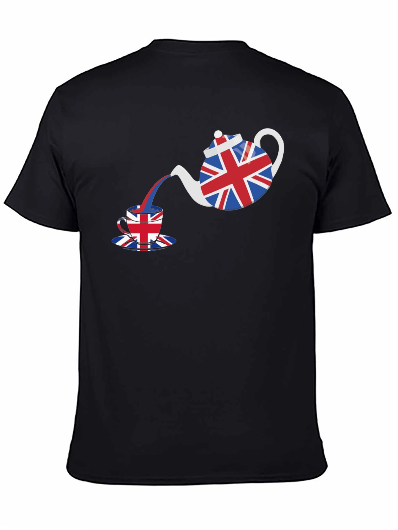 British Tea Time T-Shirt - Union Jack Teapot