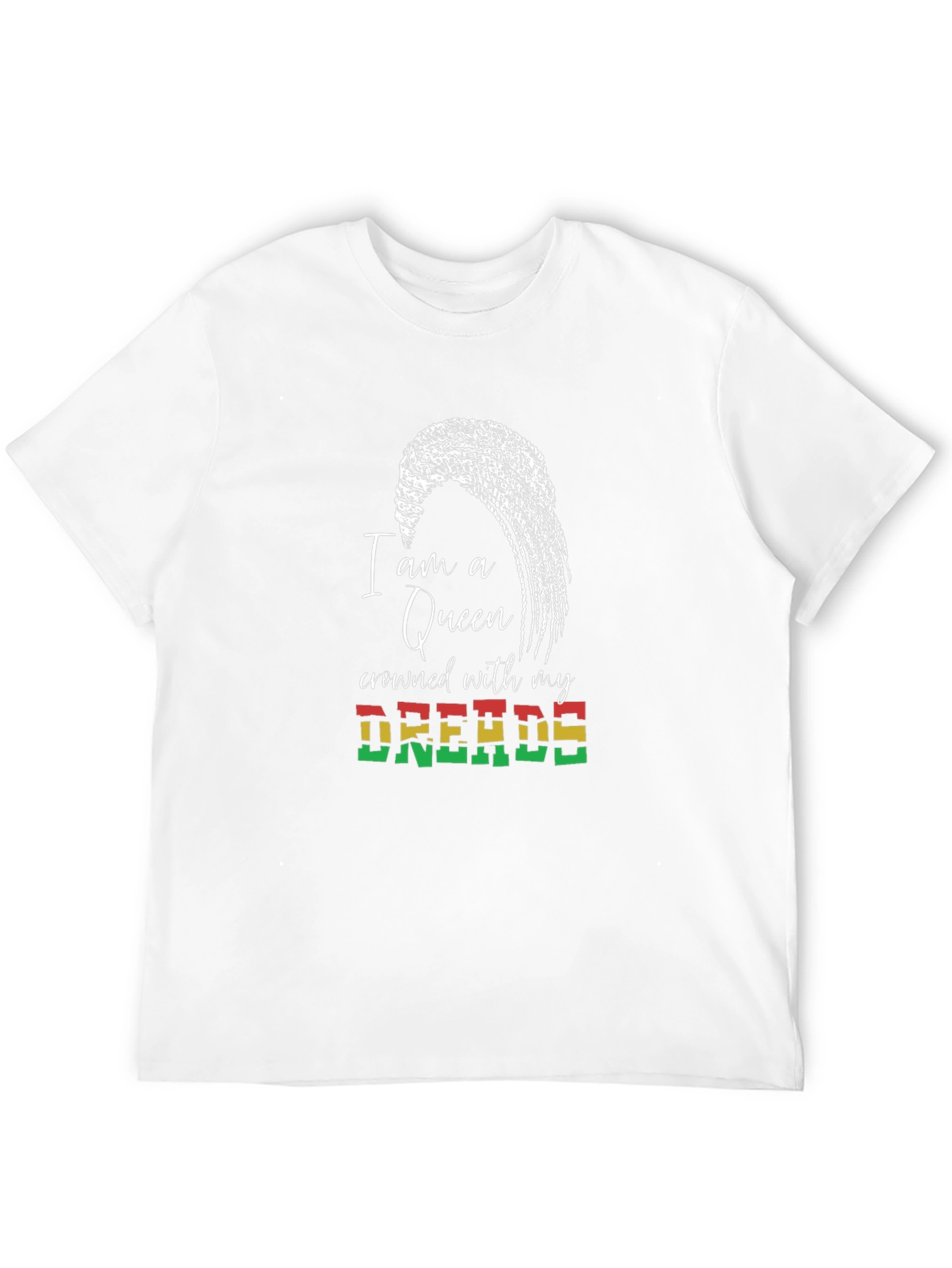 Queen Crowned with Dreads T-Shirt - Black