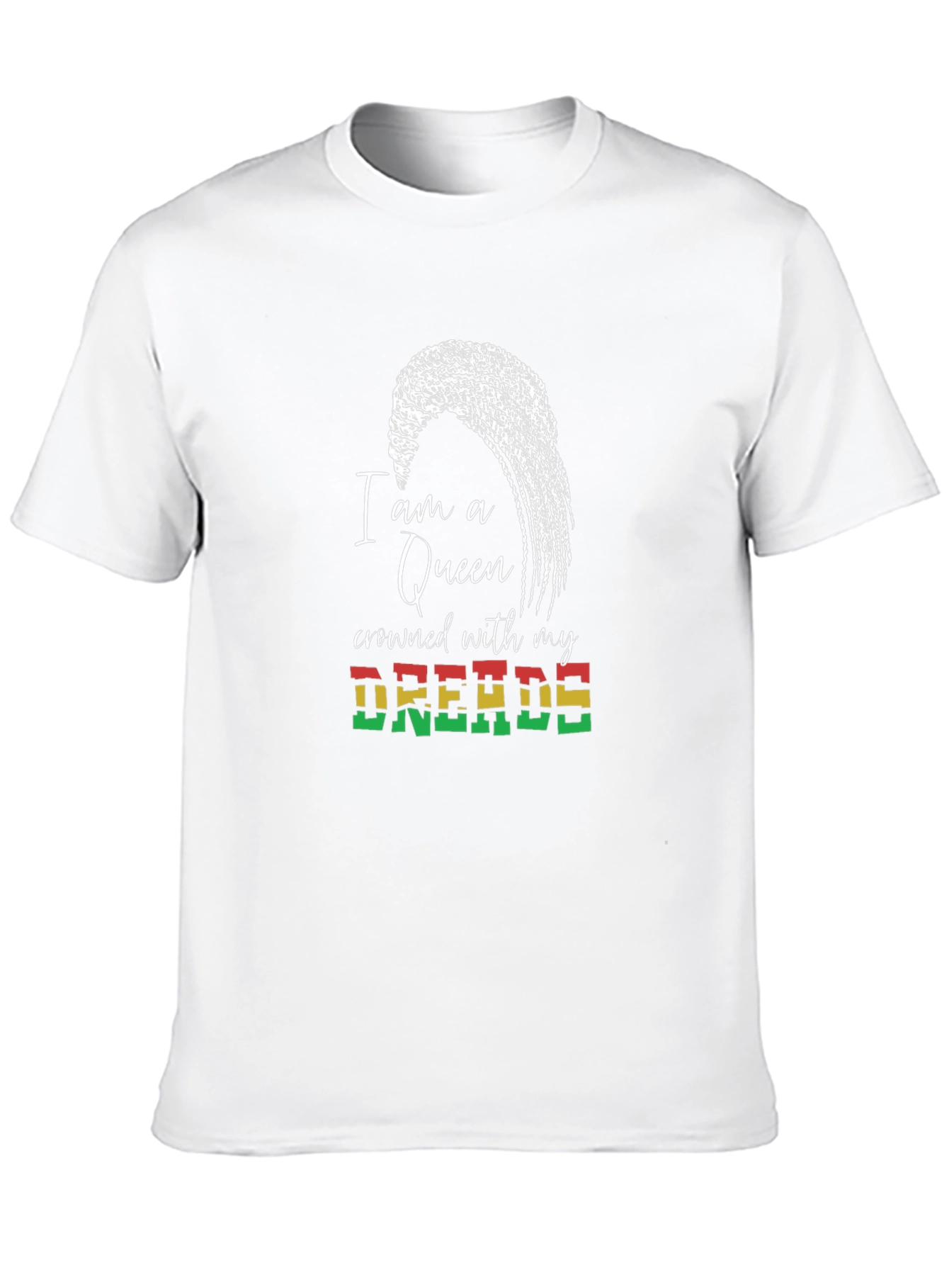 Queen Crowned with Dreads T-Shirt - Black