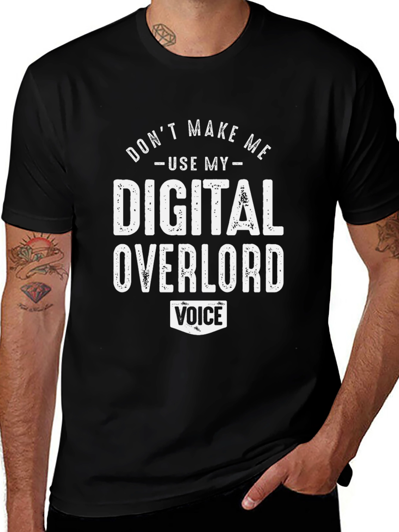 Digital Overlord Funny Graphic Novelty T-Shirt
