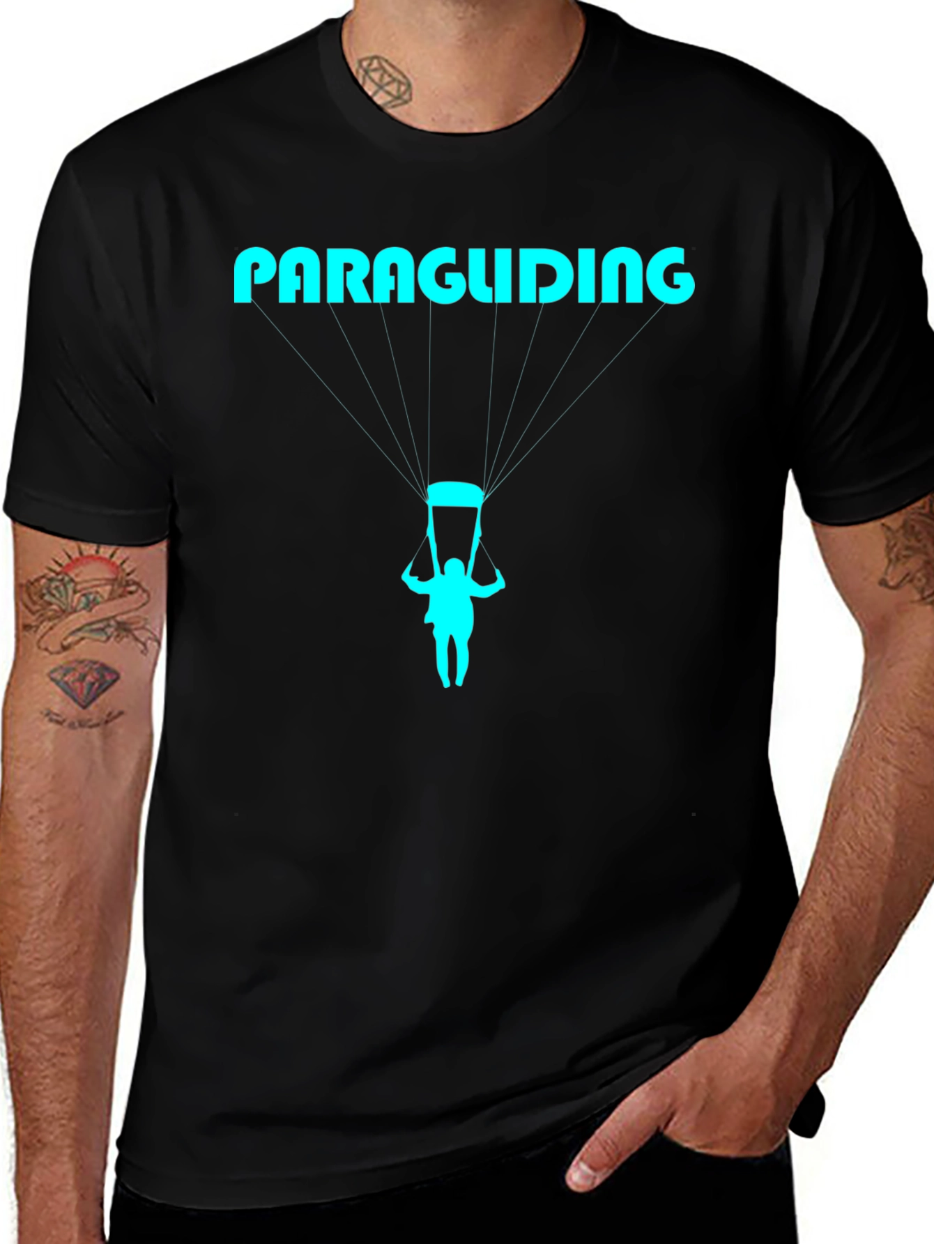 Paragliding Graphic T-Shirt - Cool Adventure Tee