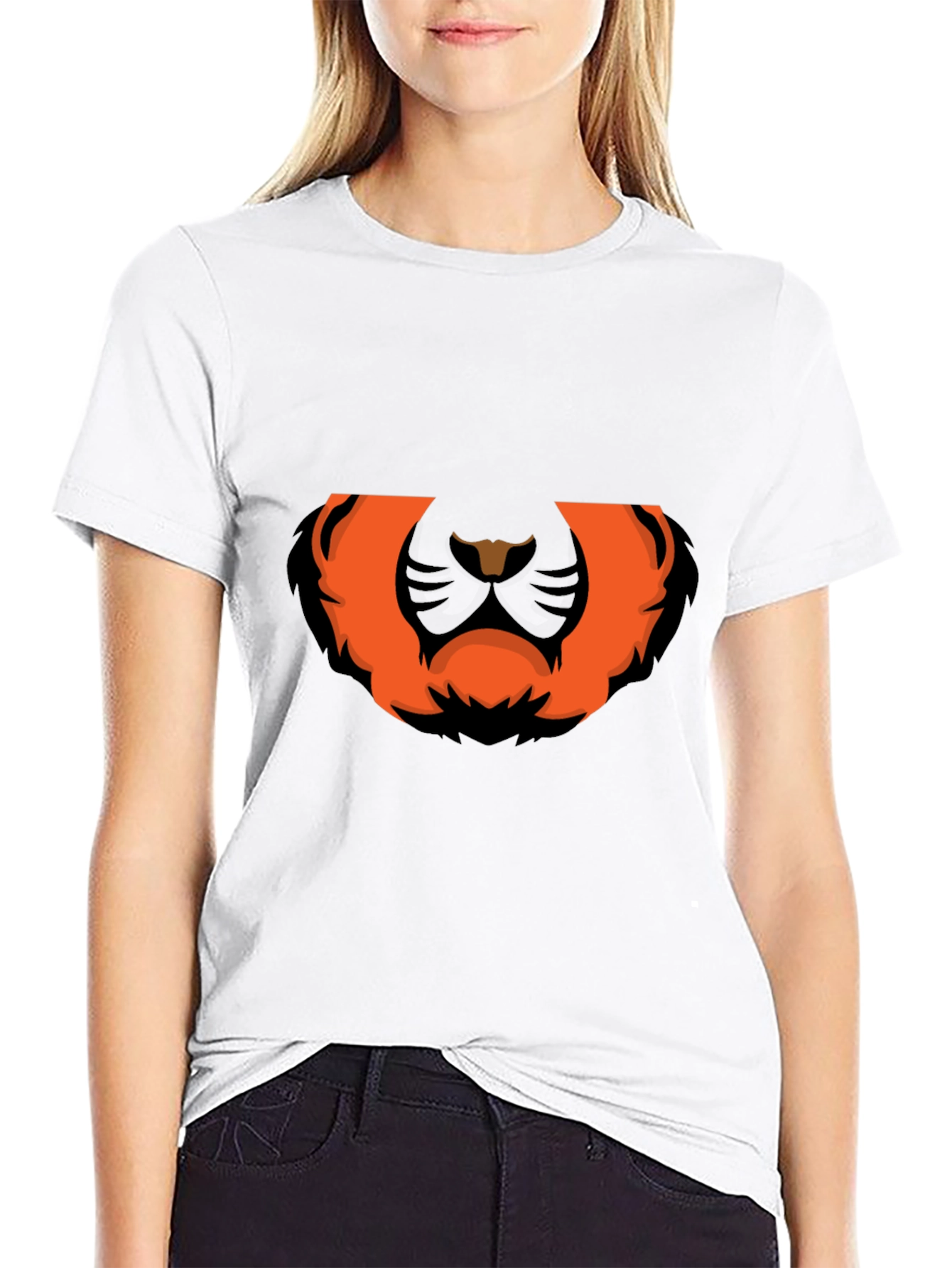 Bold Graphic Tee: Fierce Lion Design