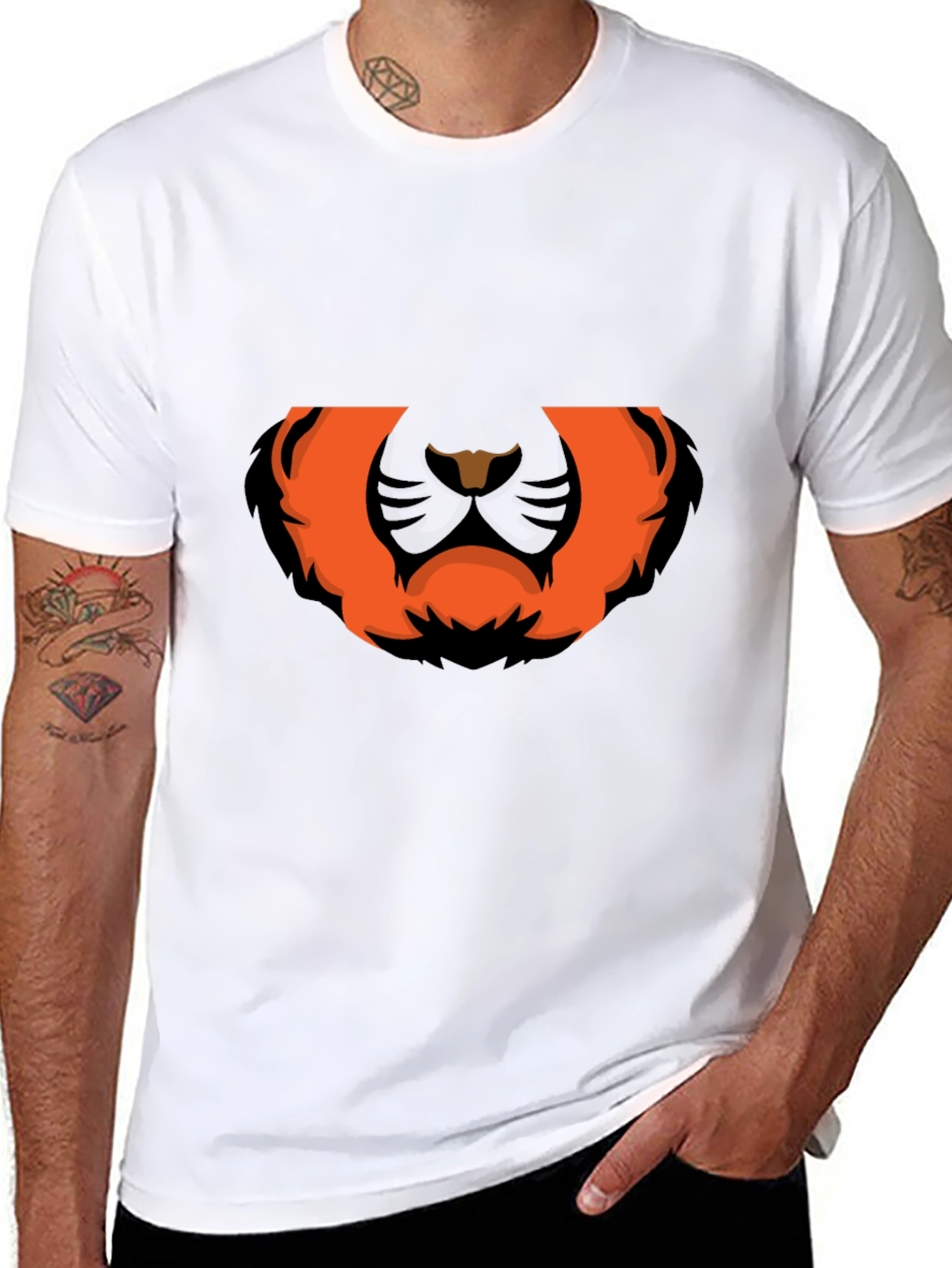 Bold Graphic Tee: Fierce Lion Design