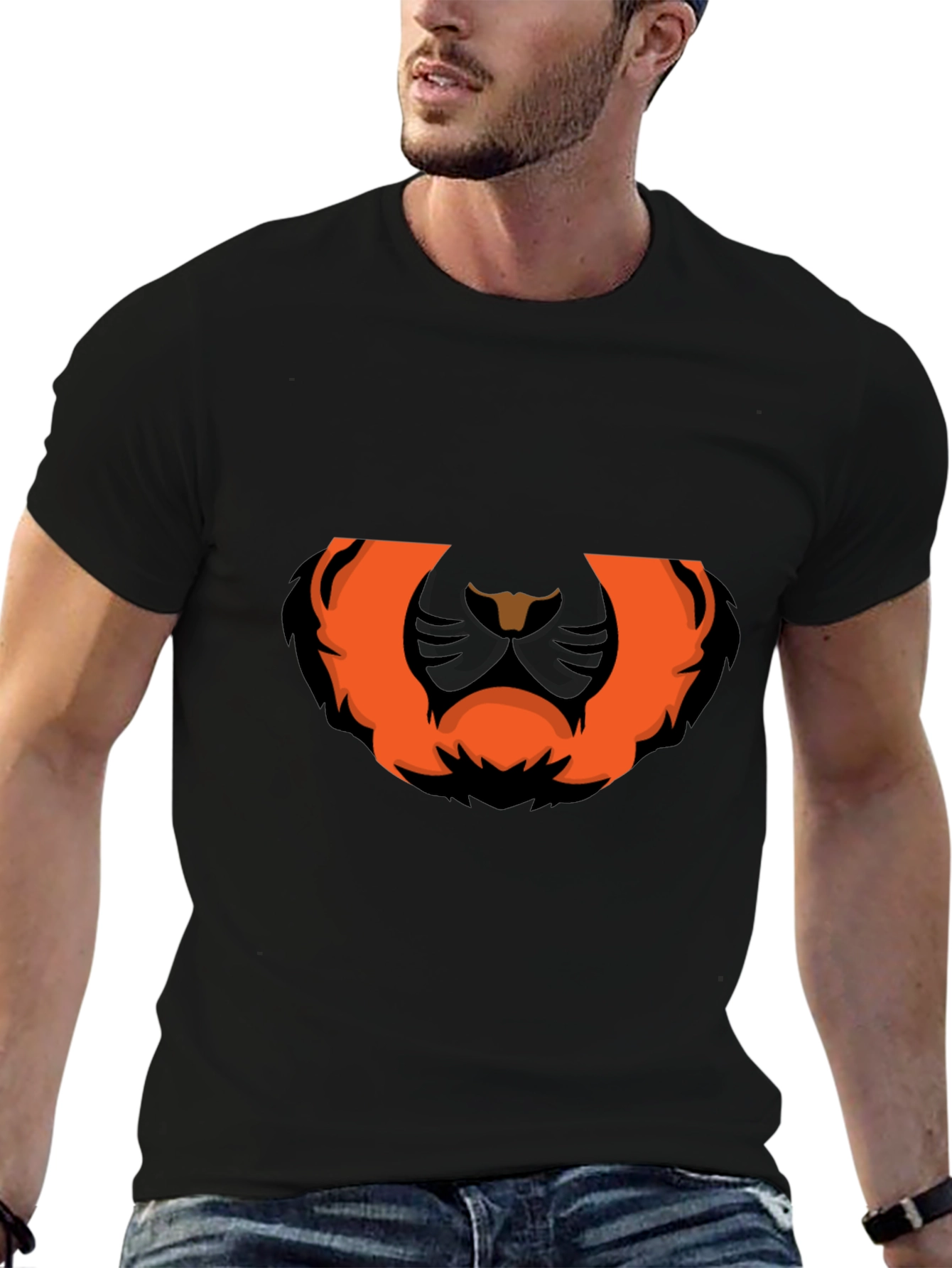Bold Graphic Tee: Fierce Lion Design
