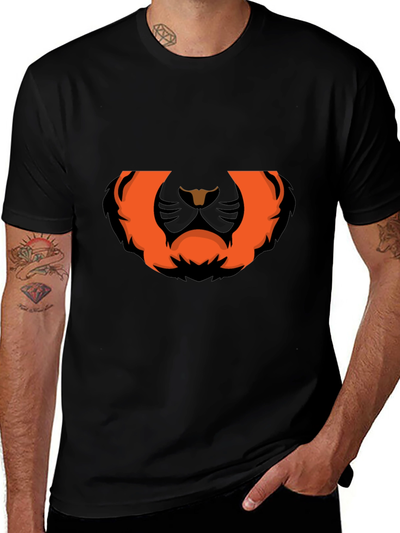 Bold Graphic Tee: Fierce Lion Design