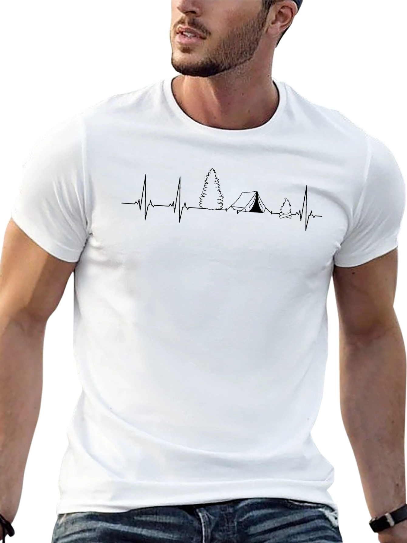 Camping Heartbeat T-Shirt