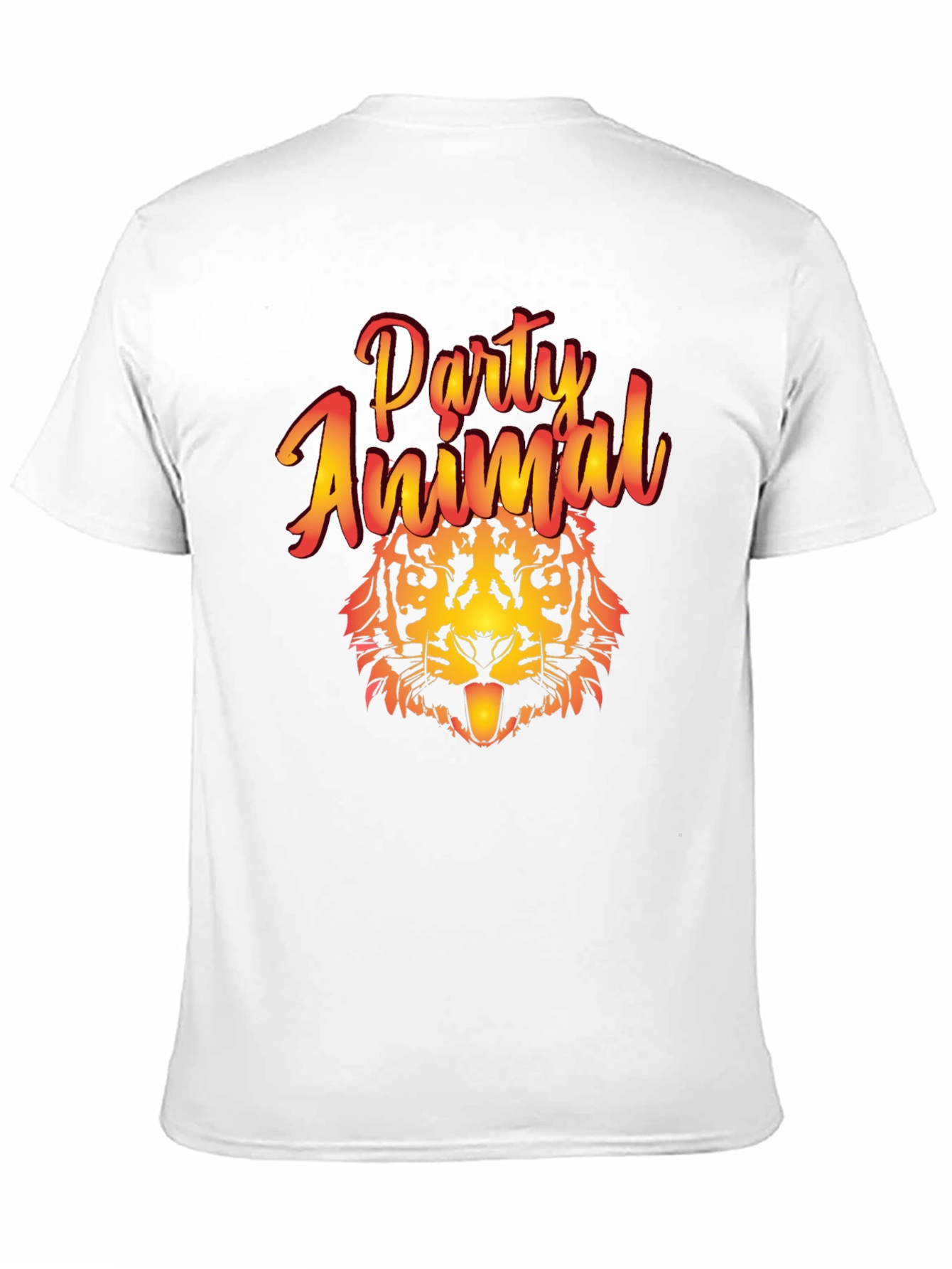 Party Animal Tiger Graphic T-Shirt
