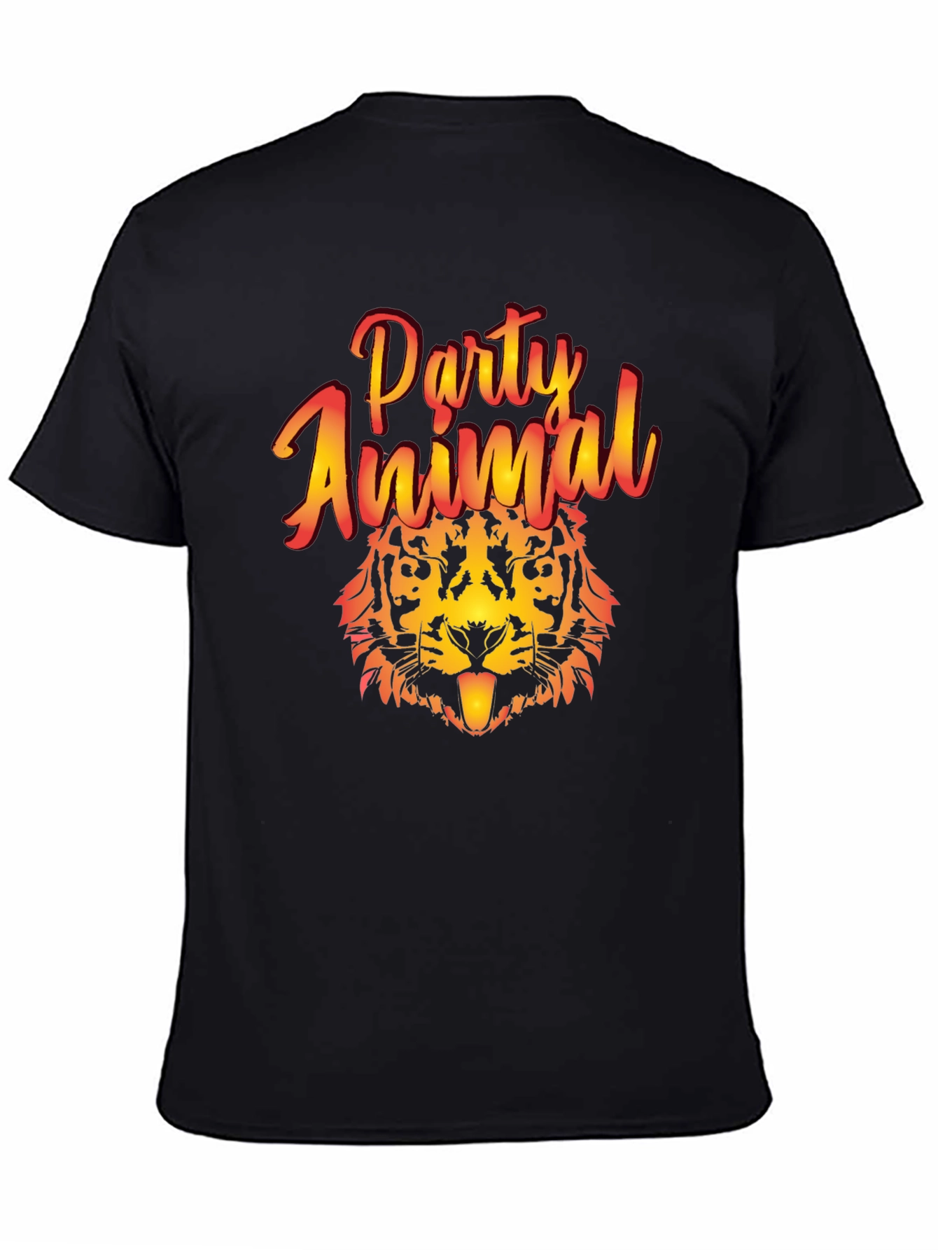 Party Animal Tiger Graphic T-Shirt