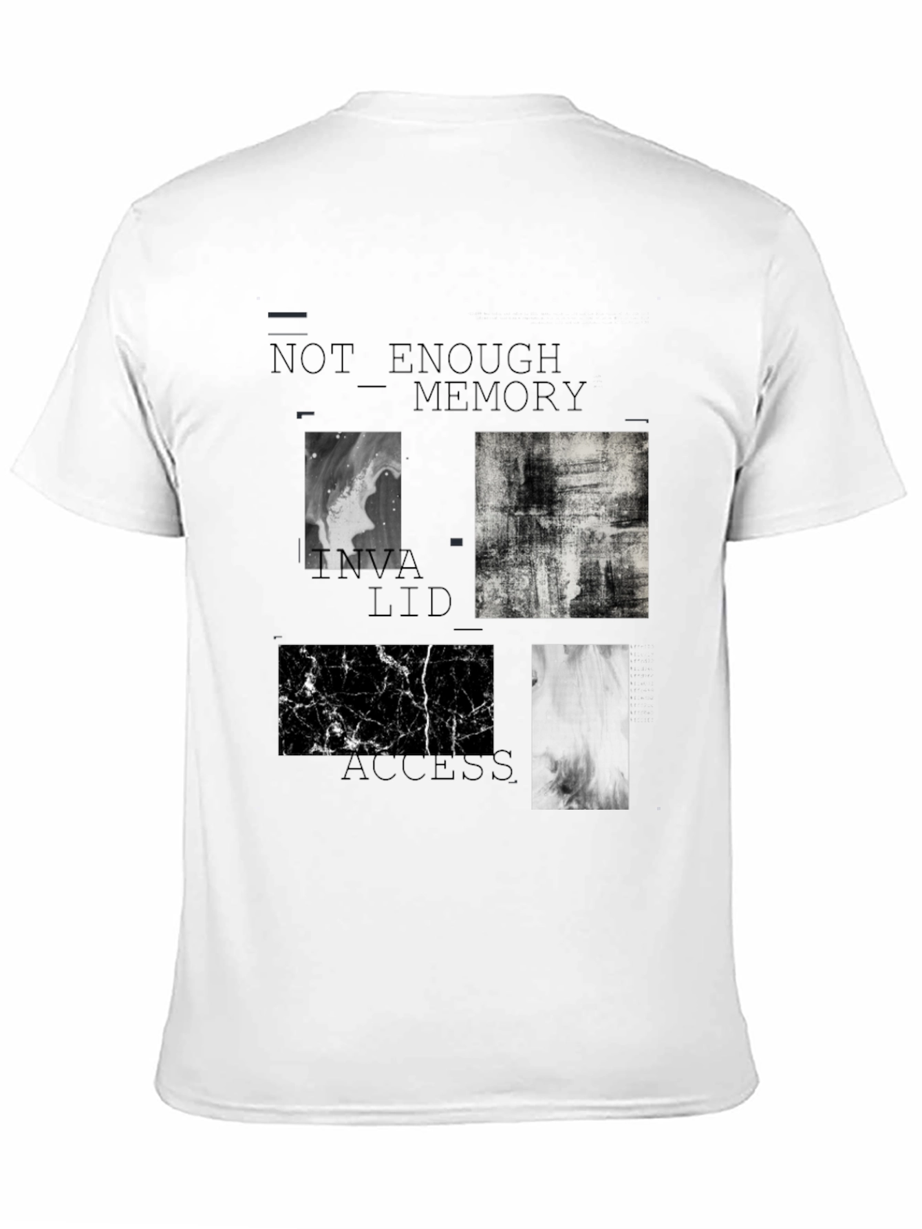Abstract Black T-Shirt: Not Enough Memory Access
