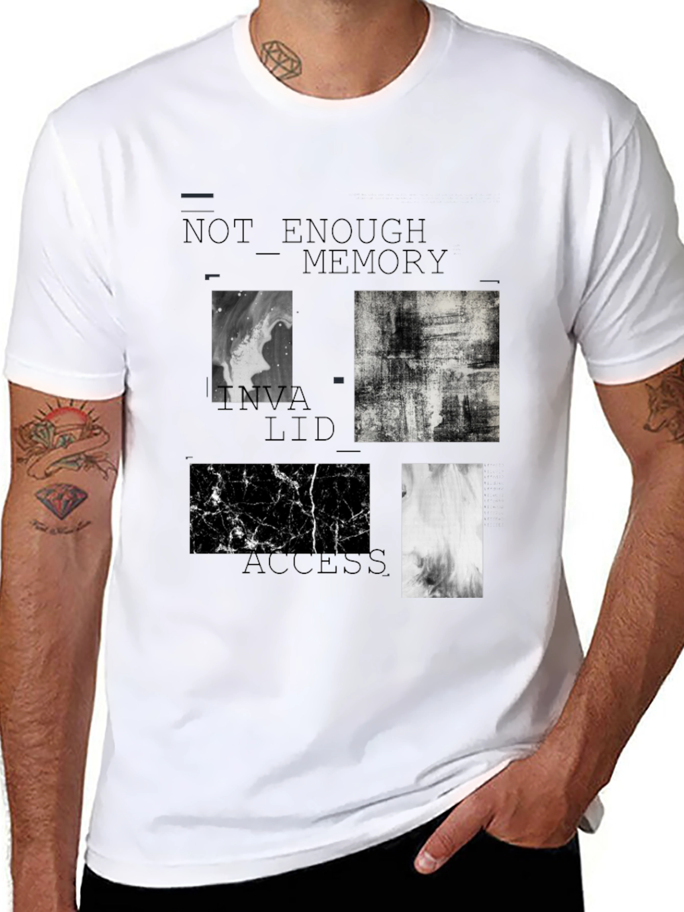 Abstract Black T-Shirt: Not Enough Memory Access