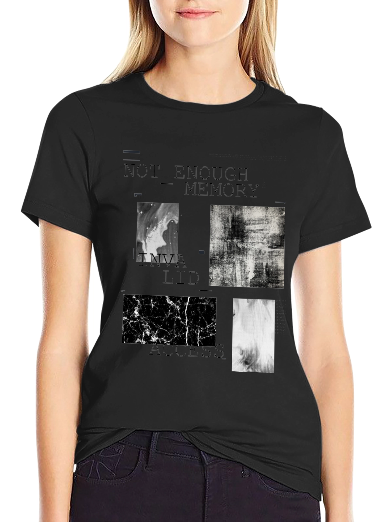 Abstract Black T-Shirt: Not Enough Memory Access