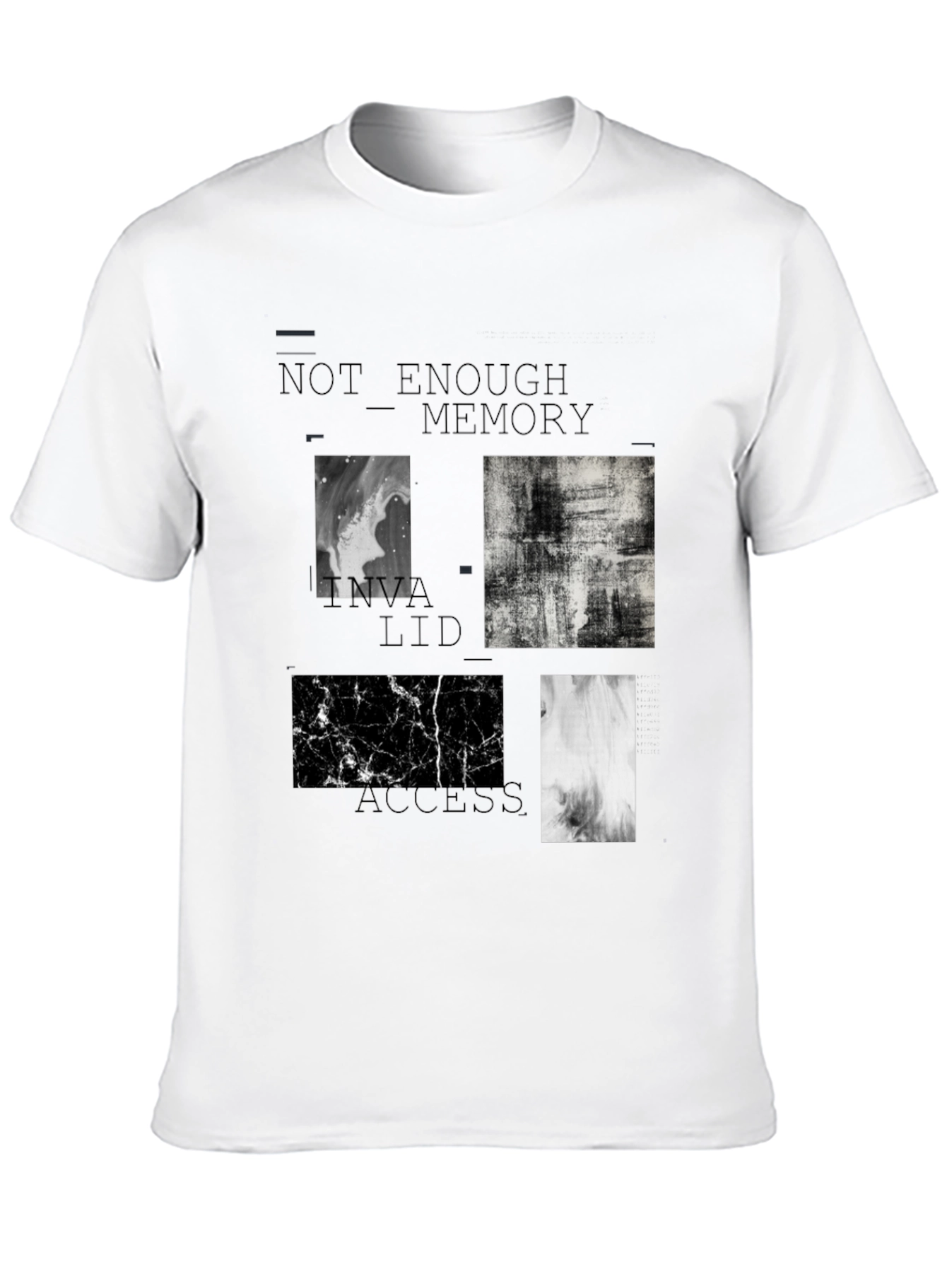 Abstract Black T-Shirt: Not Enough Memory Access