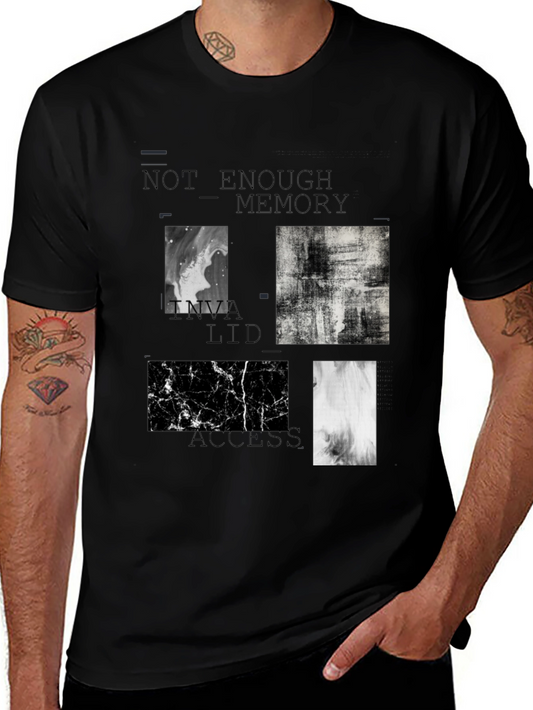 Abstract Black T-Shirt: Not Enough Memory Access