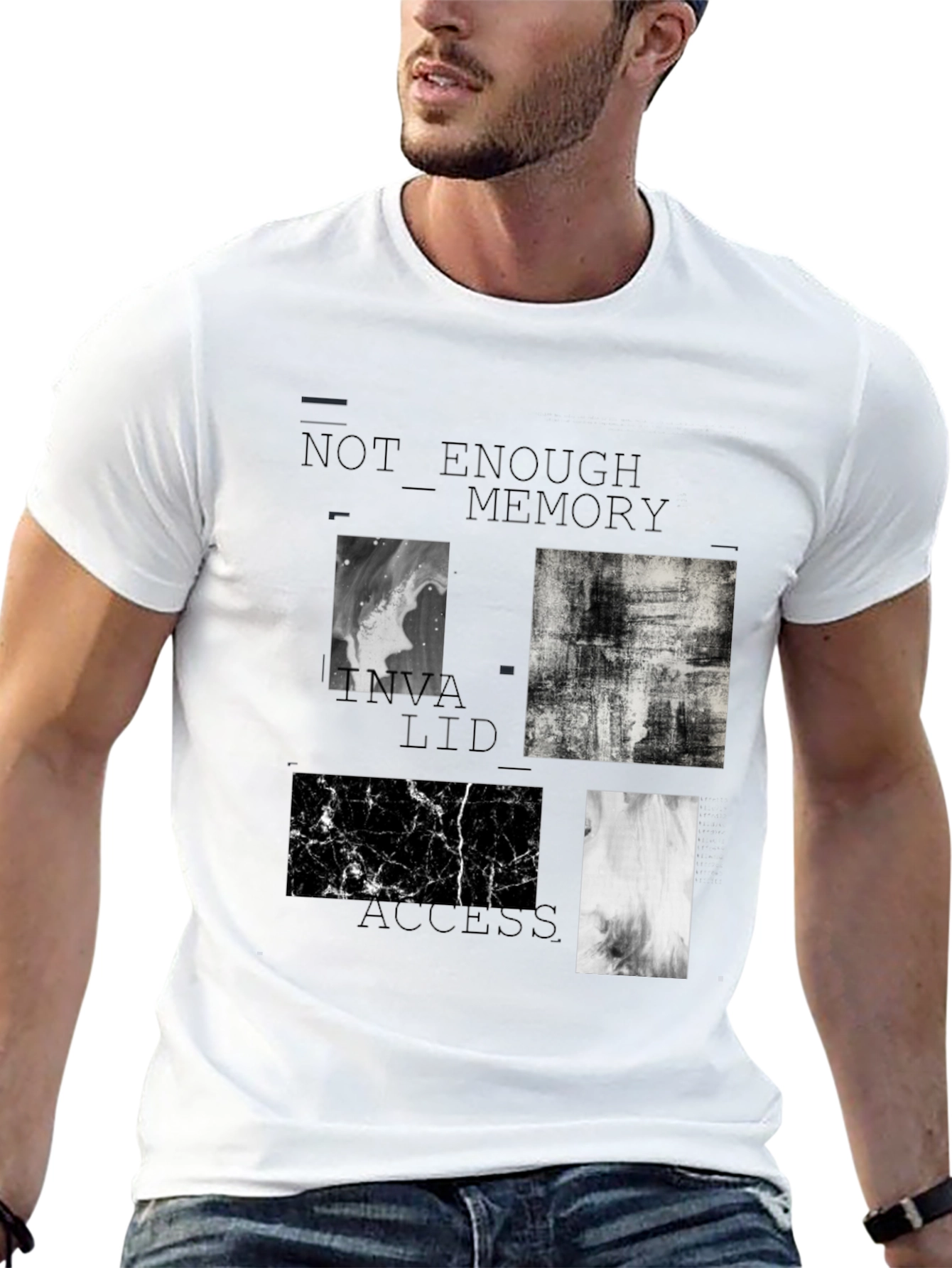 Abstract Black T-Shirt: Not Enough Memory Access