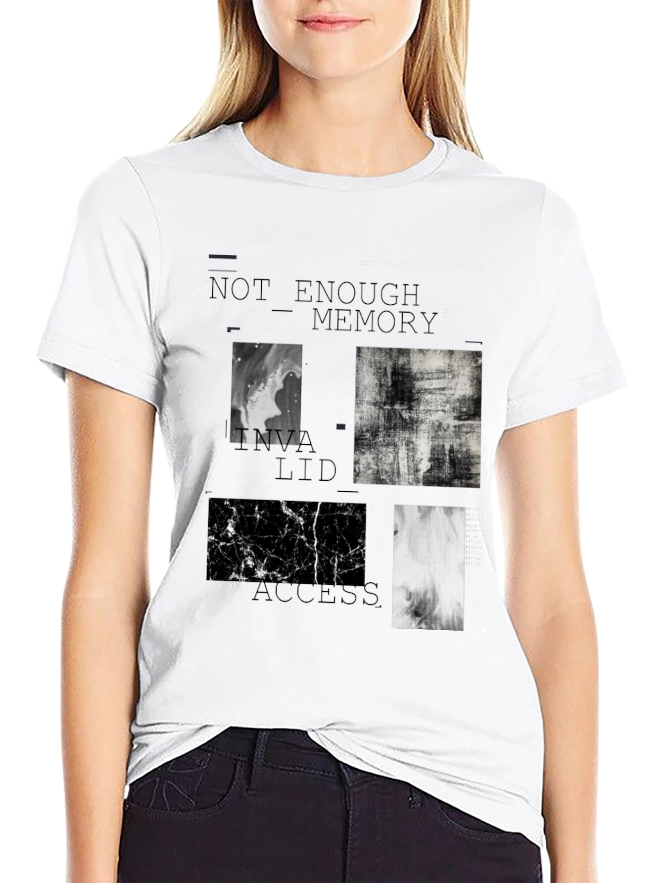 Abstract Black T-Shirt: Not Enough Memory Access