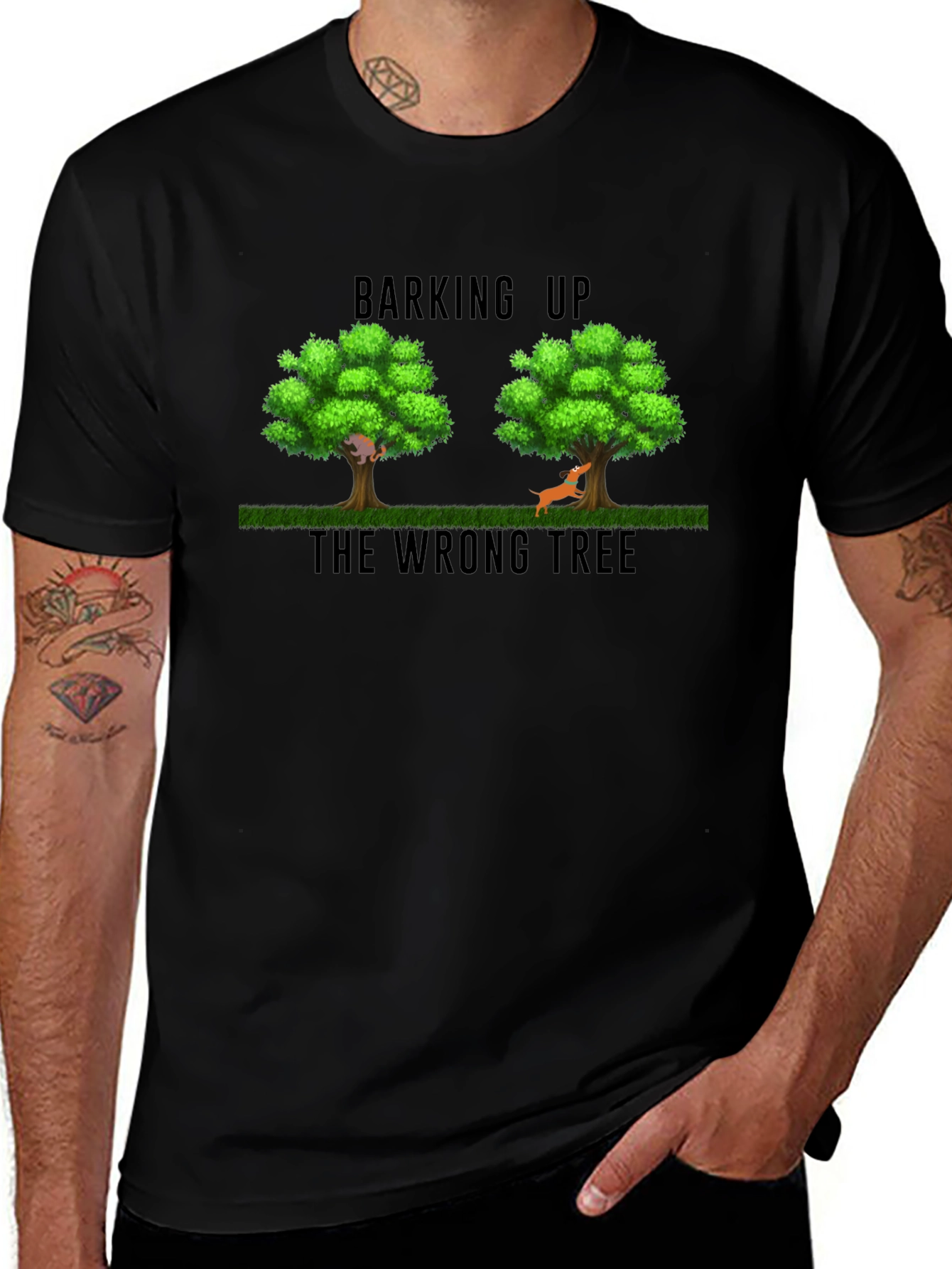 Barking Up the Wrong Tree Graphic T-Shirt