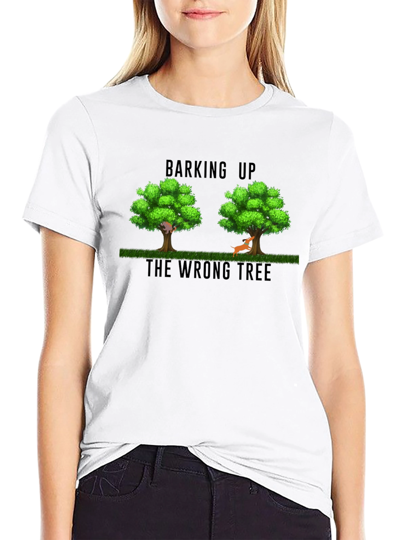 Barking Up the Wrong Tree Graphic T-Shirt