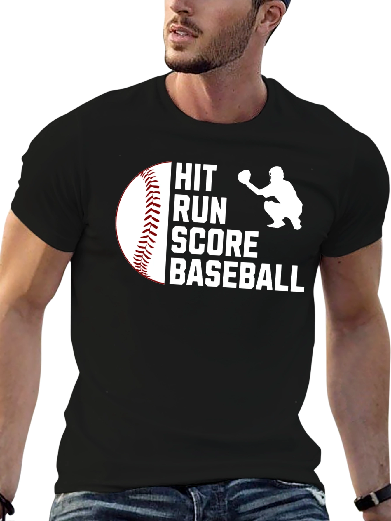 Baseball Hit Run Score T-Shirt
