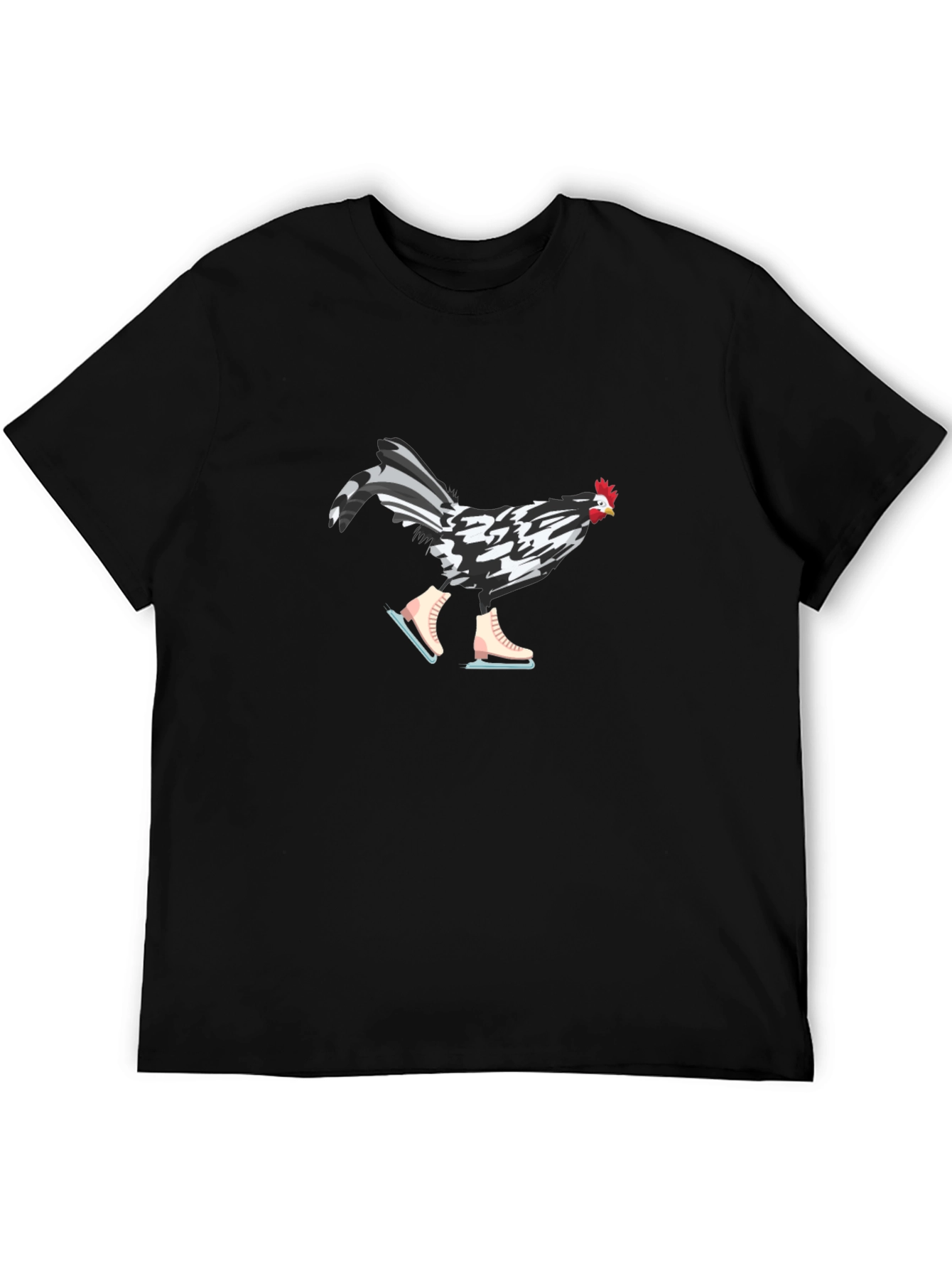 Ice Skating Chicken Graphic Tee