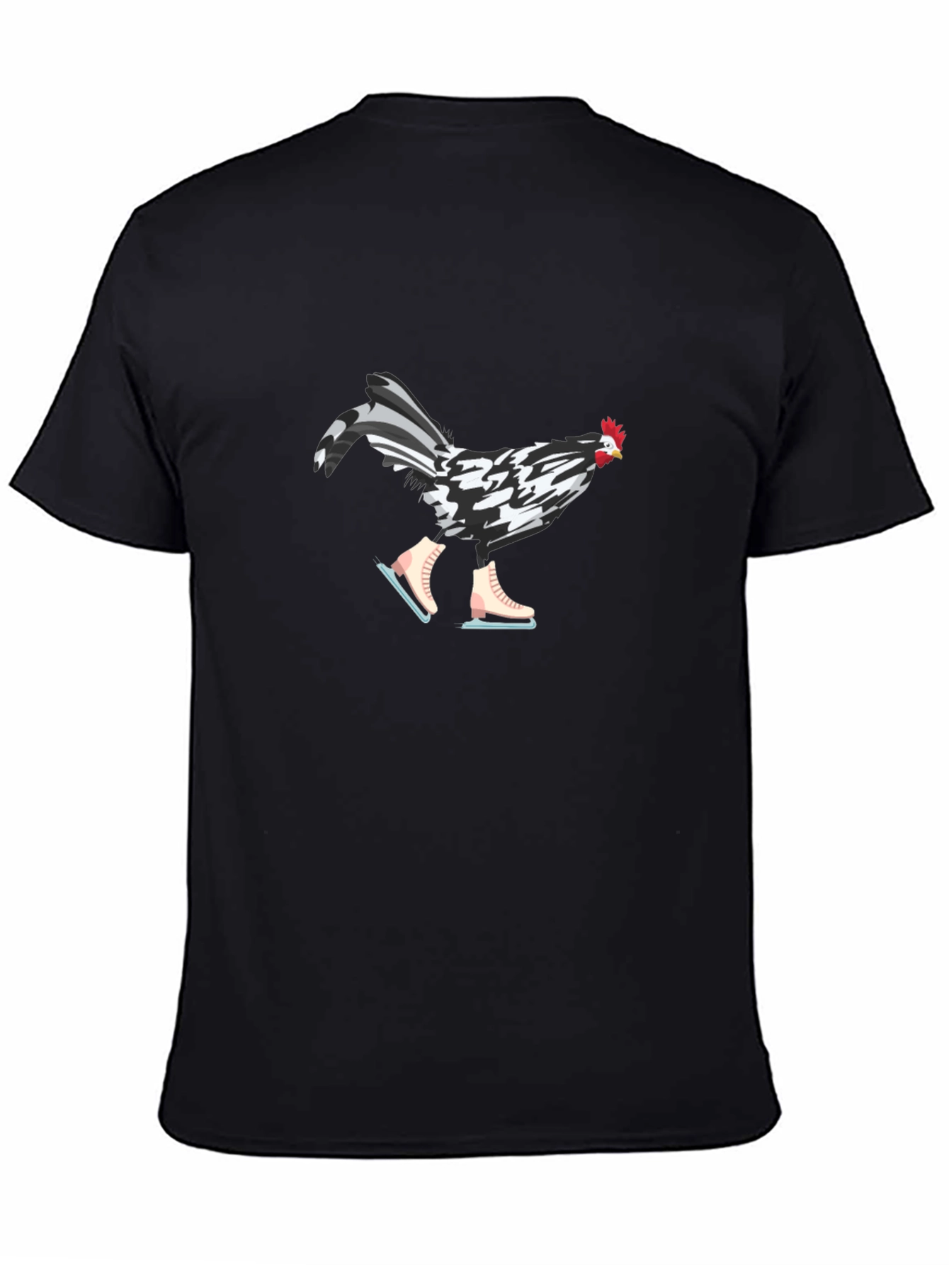 Ice Skating Chicken Graphic Tee