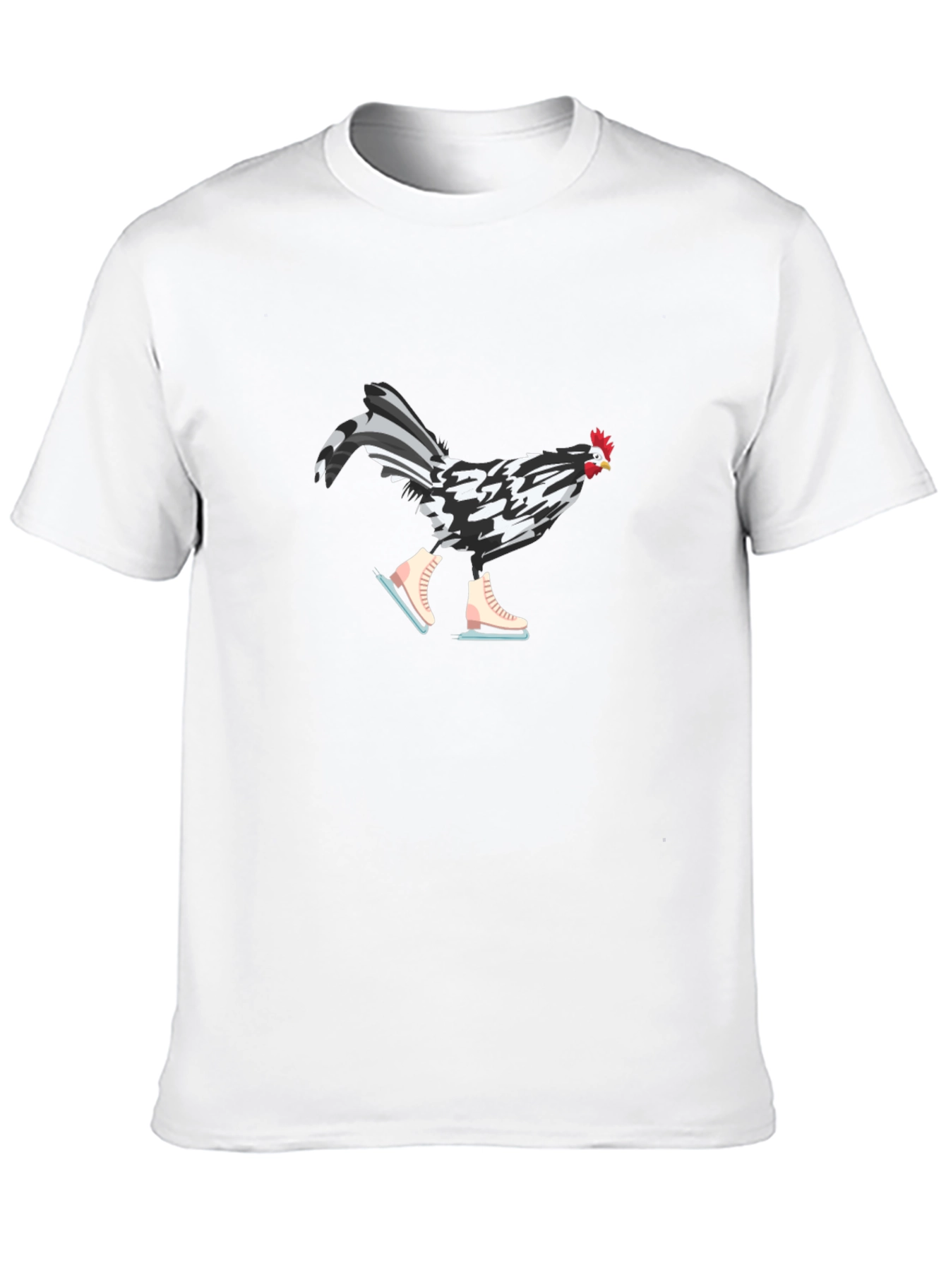 Ice Skating Chicken Graphic Tee