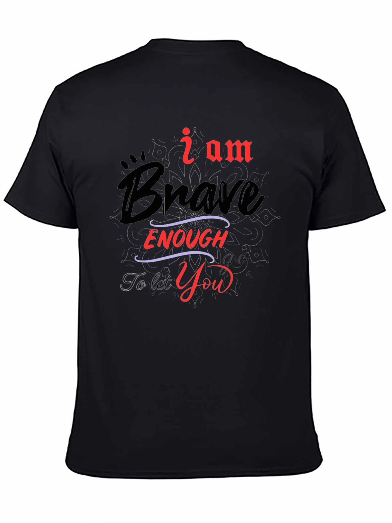 Brave Enough Graphic Tee - Black