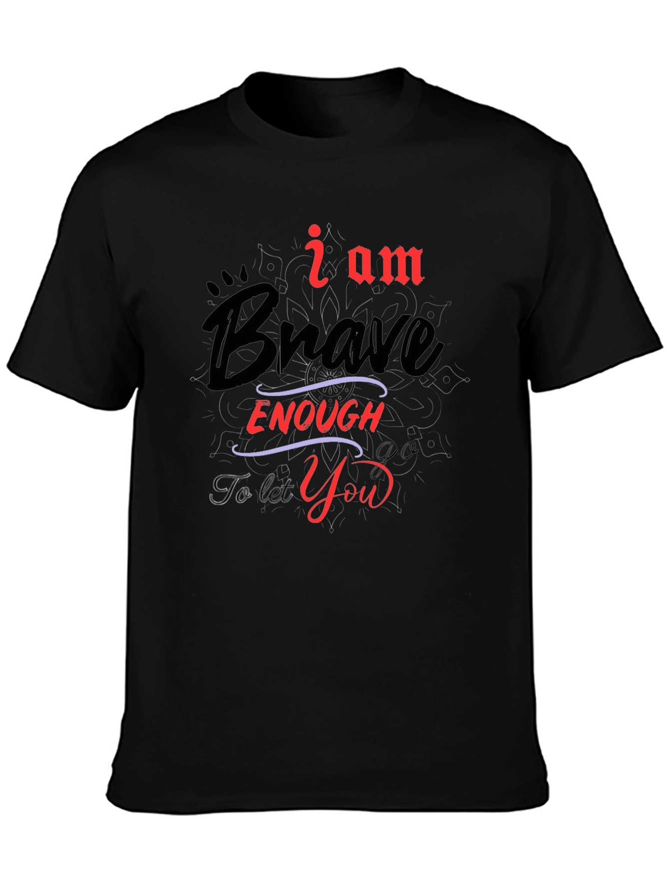 Brave Enough Graphic Tee - Black