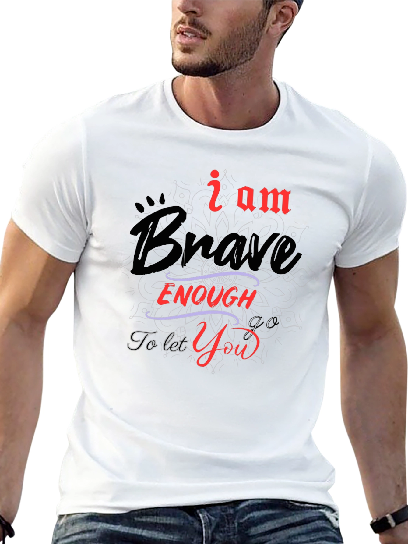 Brave Enough Graphic Tee - Black